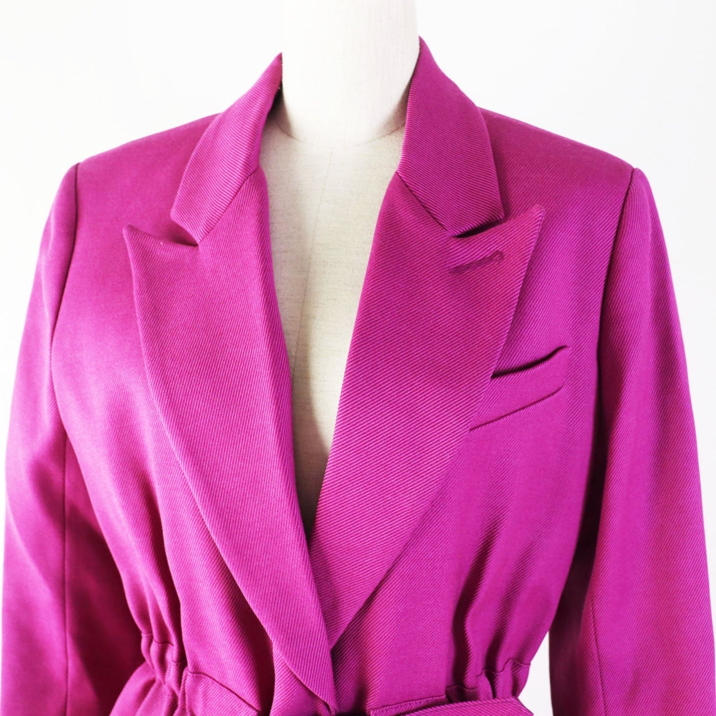 LOUIS VUITTON coat Outer: 60% silk, Outer: 24% wool, Outer: 16% nylon, Lining: 50% rayon, Lining: 50% cupra, Polyurethane coating purple Women 38