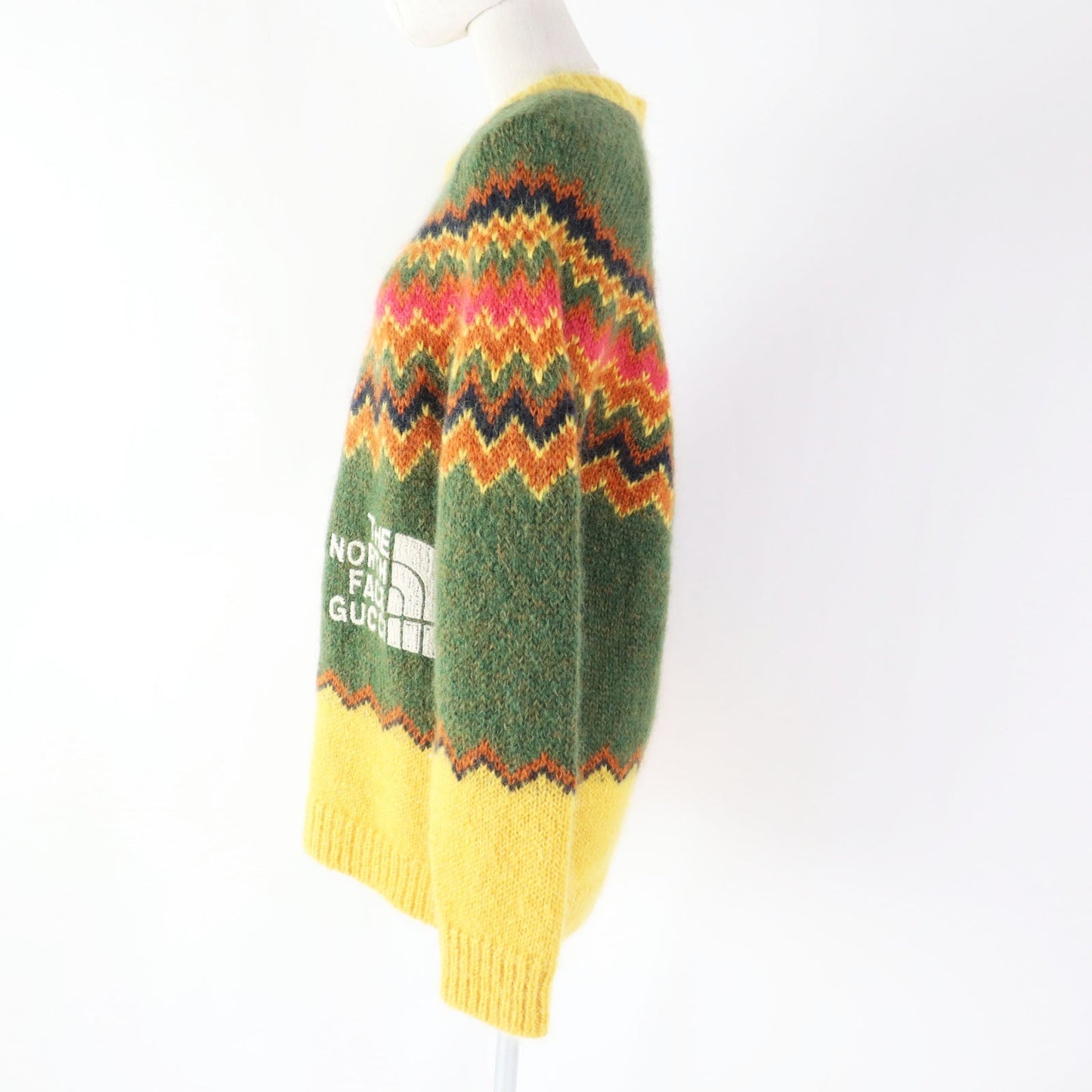 GUCCI knit 671690 Main: 67% mohair, Main: 28% nylon, Main: 5% wool, Part: 50% acrylic, Part: 50% wool Multi Women M (170/92Y)