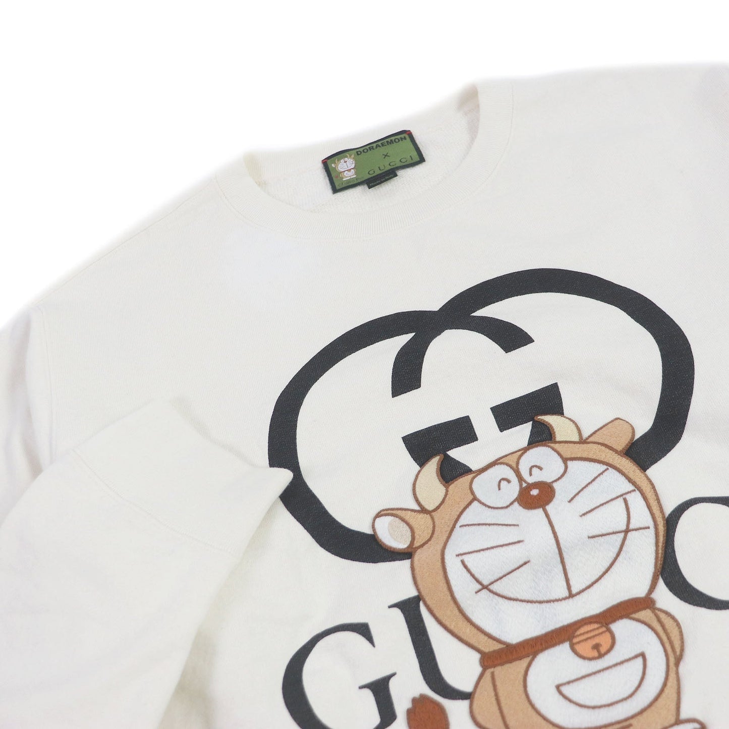GUCCI sweat 626990 Main: 100% cotton, Applique: 100% polyester Ivory mens L