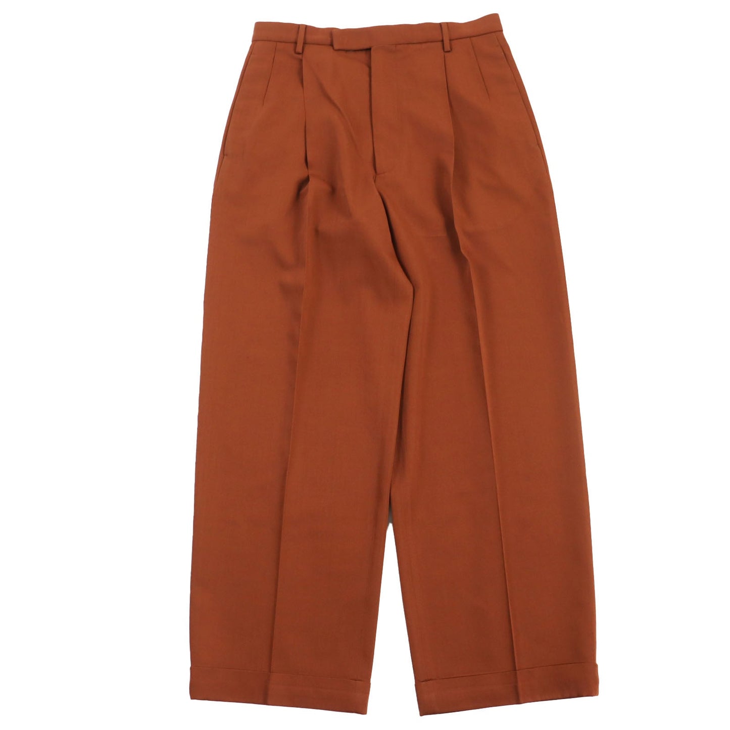 GUCCI slacks 690474 Main: 100% wool, part: 84% polyester, part: 16% metal fiber Brown Gucci label trousers mens 44