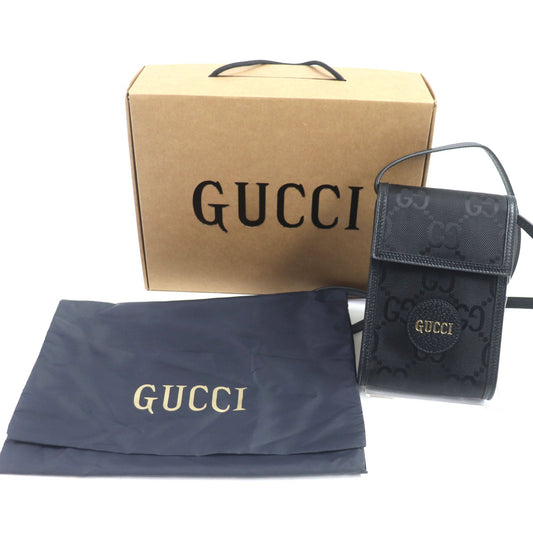 GUCCI Shoulder Bag 625599 Main: Nylon, Main: Leather black Off the Grid Mini mens Used