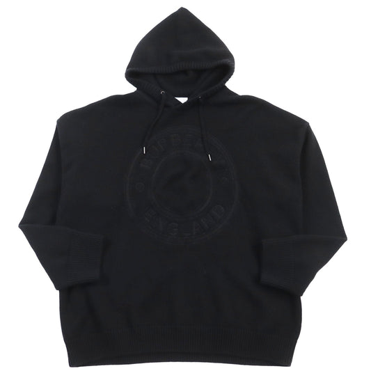 BURBERRY Hoodie Main: 100% cashmere black mens Notation size unknown