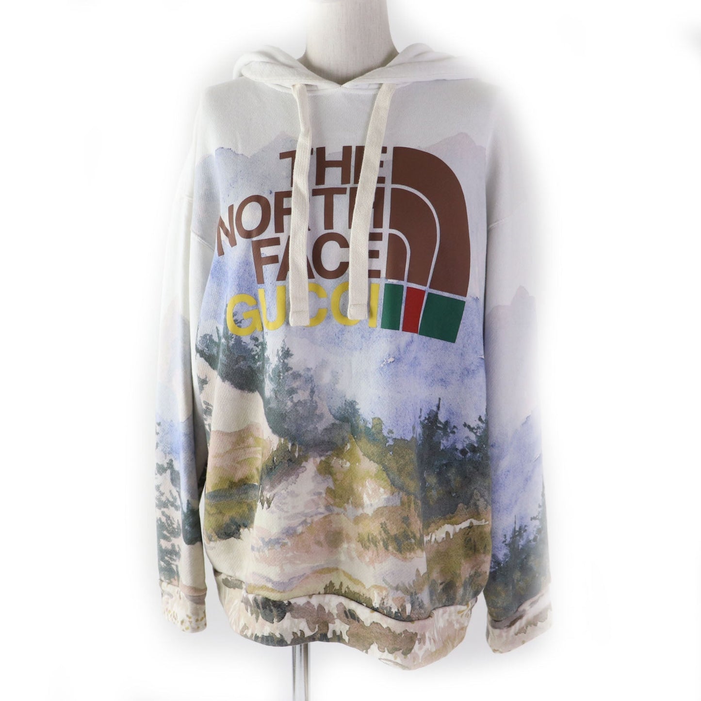 GUCCI Hoodie 672474 Main: 100% cotton Multi Trail Print sweatshirt Trail Print mens(Unisex) S