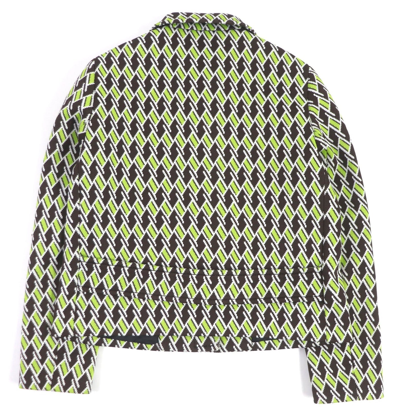PRADA setup P567GI/P282BH Main: 100% polyester, Lining: 100% rayon Green Brown type Women 38