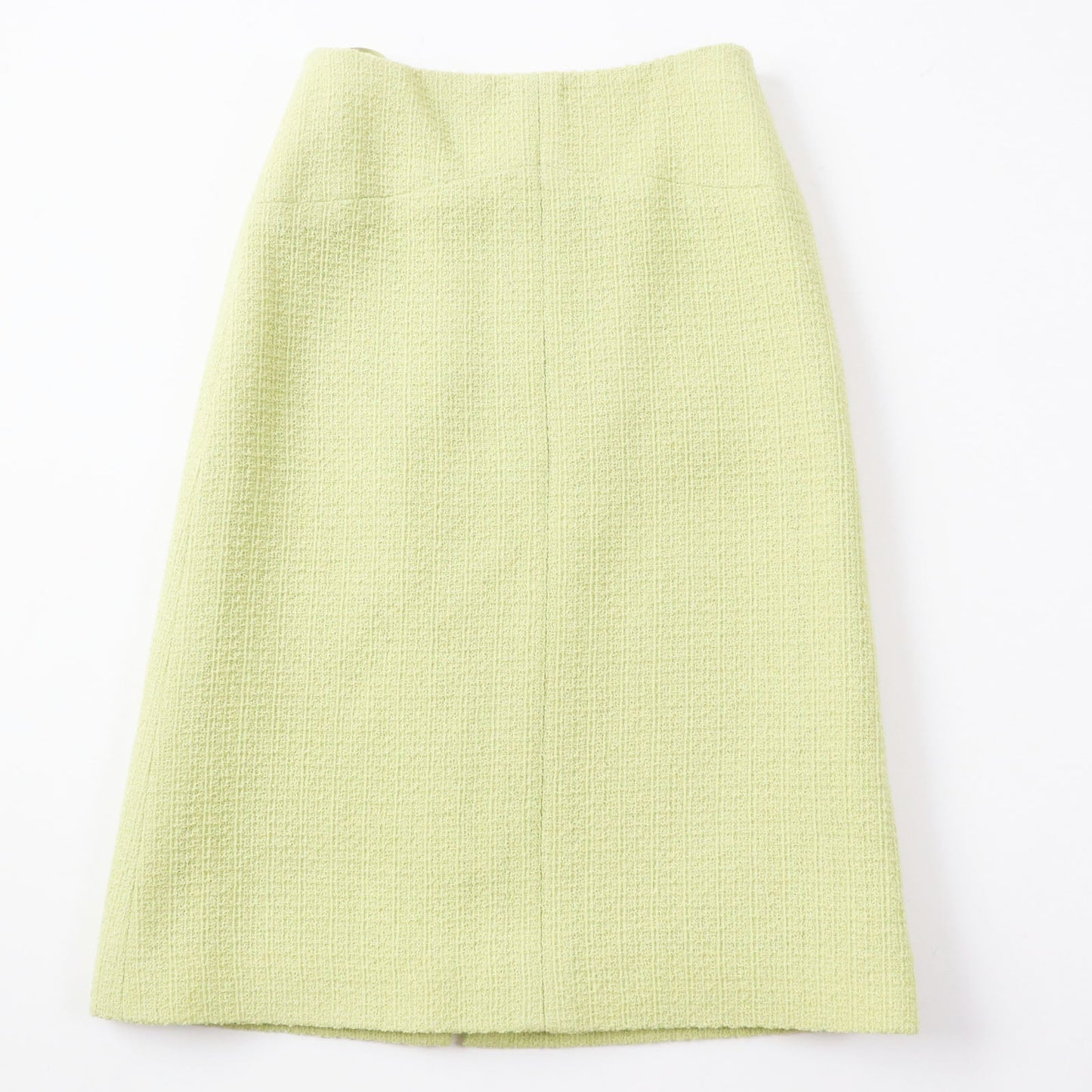 CHANEL Tight Skirt P65340 Outer: 100% wool, Lining: 100% silk Pearl green Women 38