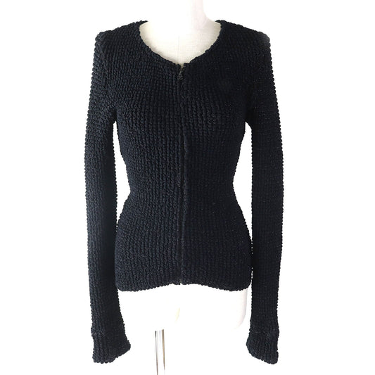 CHANEL cardigan 09P P35534 Main: 52% polyamide (nylon), 34% elastane (polyurethane), 10% viscose, 4% polyester Black type Women 34