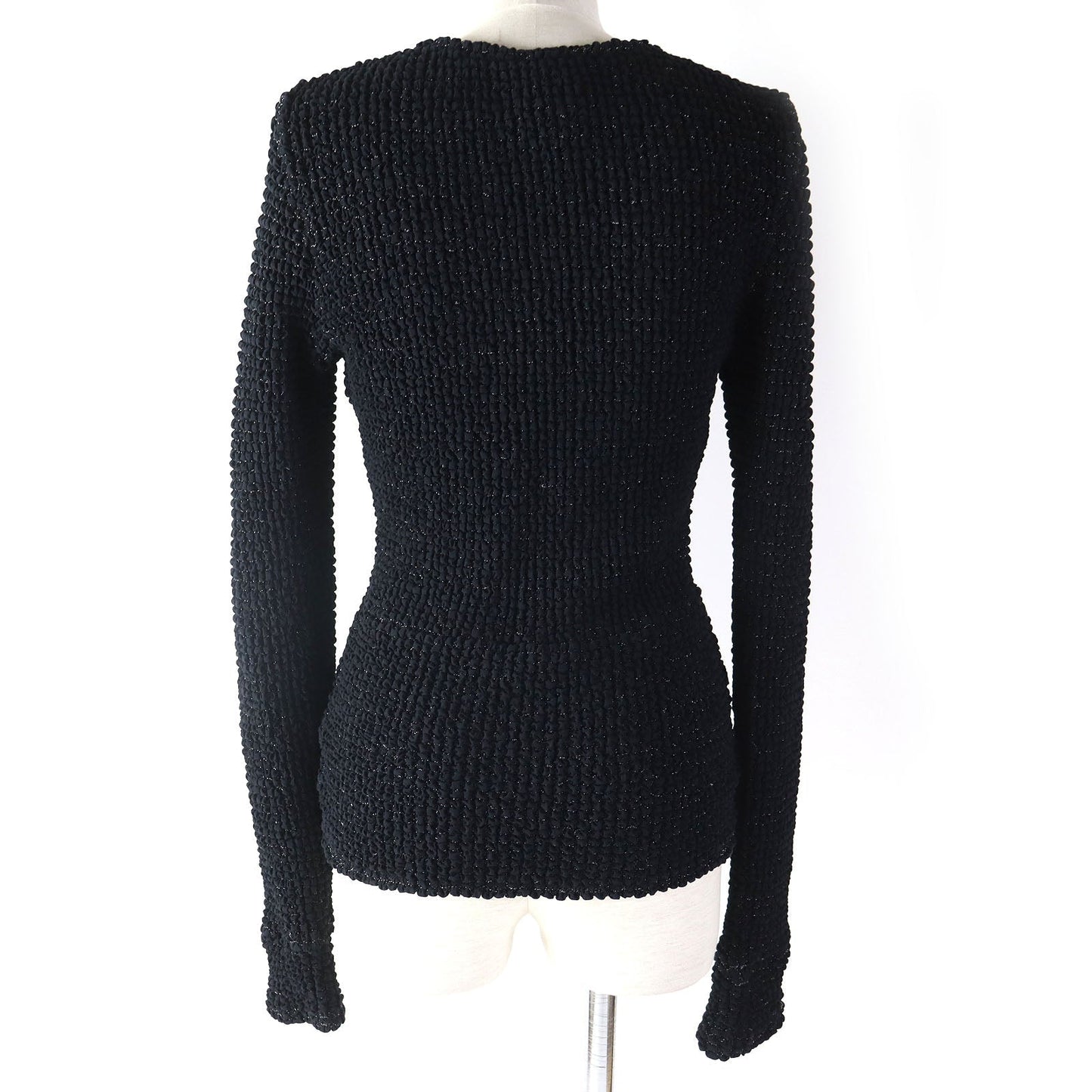 CHANEL cardigan 09P P35534 Main: 52% polyamide (nylon), 34% elastane (polyurethane), 10% viscose, 4% polyester Black type Women 34