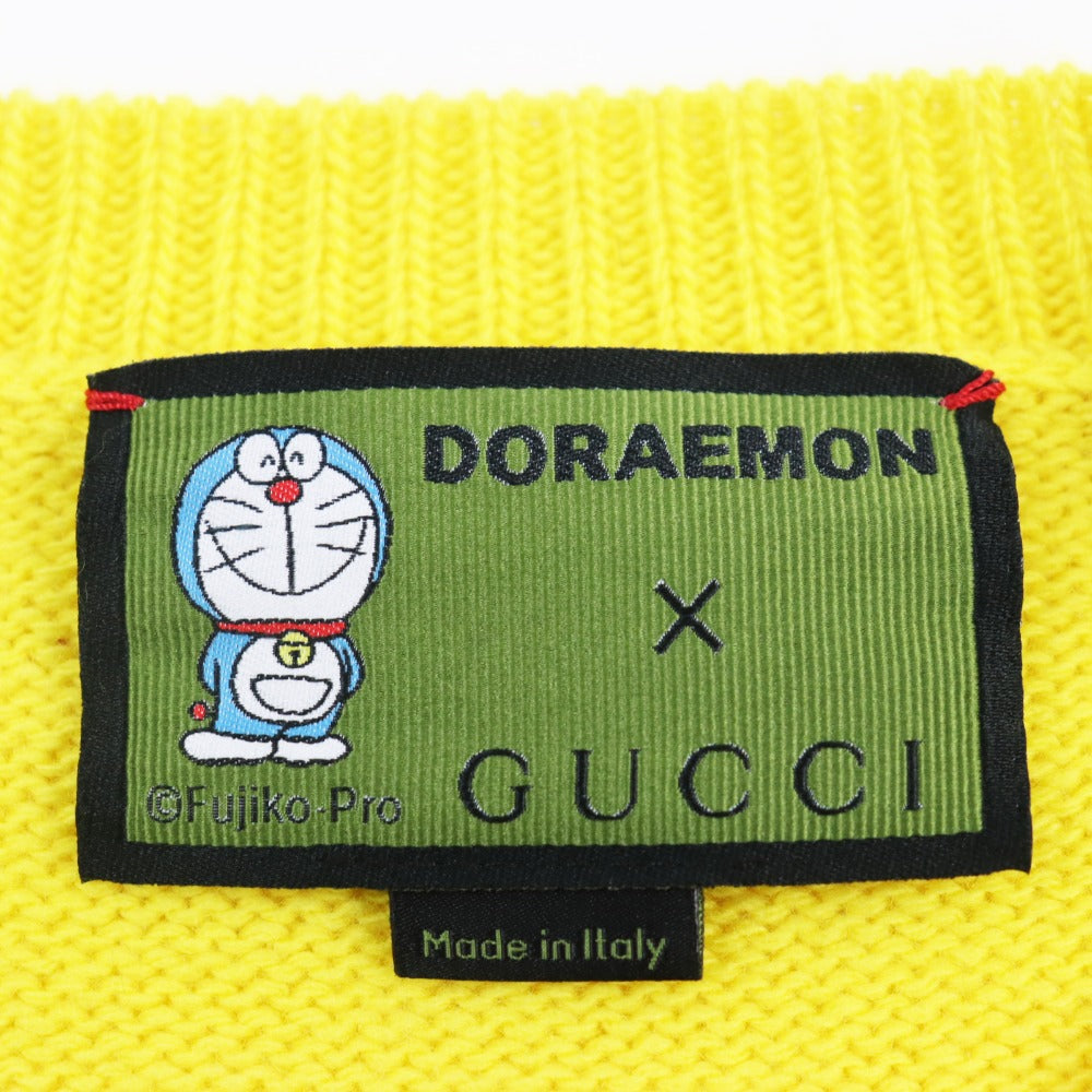 GUCCI knit 655654 XKBVZ Outer: 100% wool, part: 37% cotton, part: 37% rayon, part: 26% polyester yellow Women S