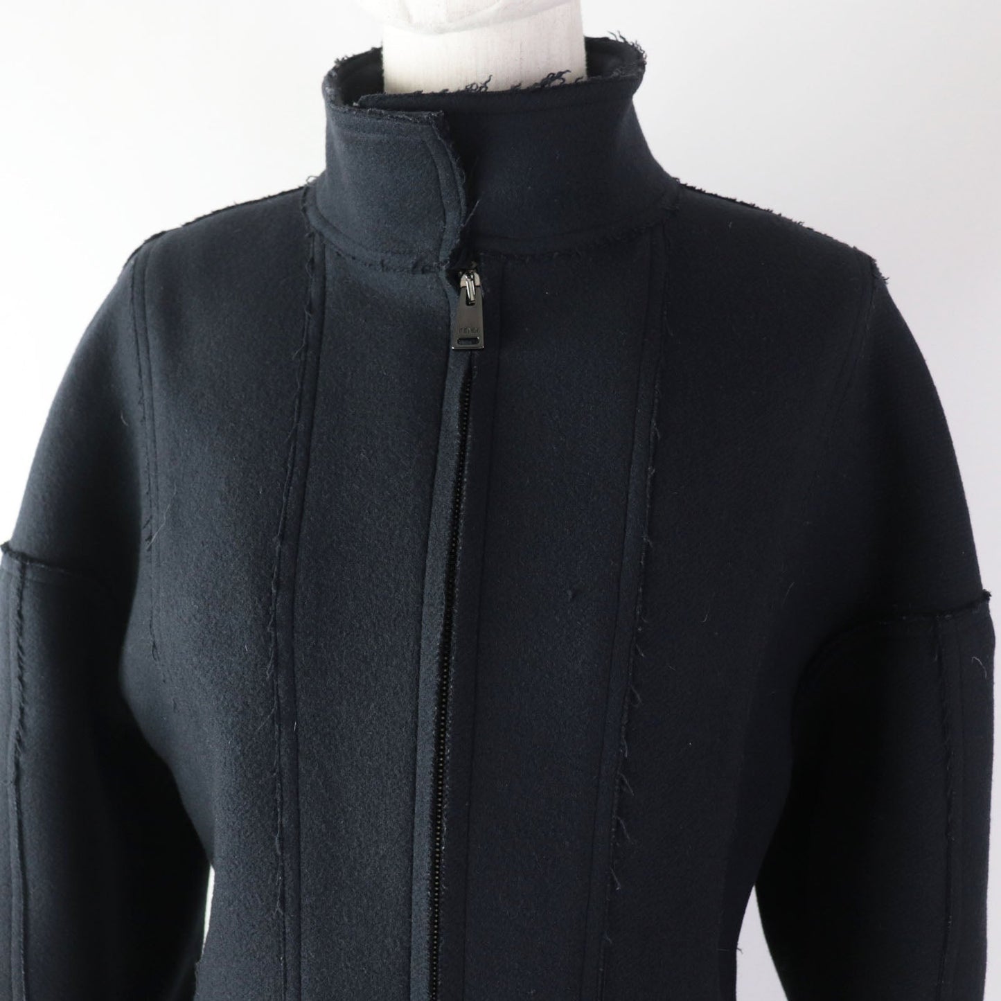 FENDI coat Outer: 90% wool, Outer: 10% cashmere, Lining: 100% cotton Dark navy Women 40