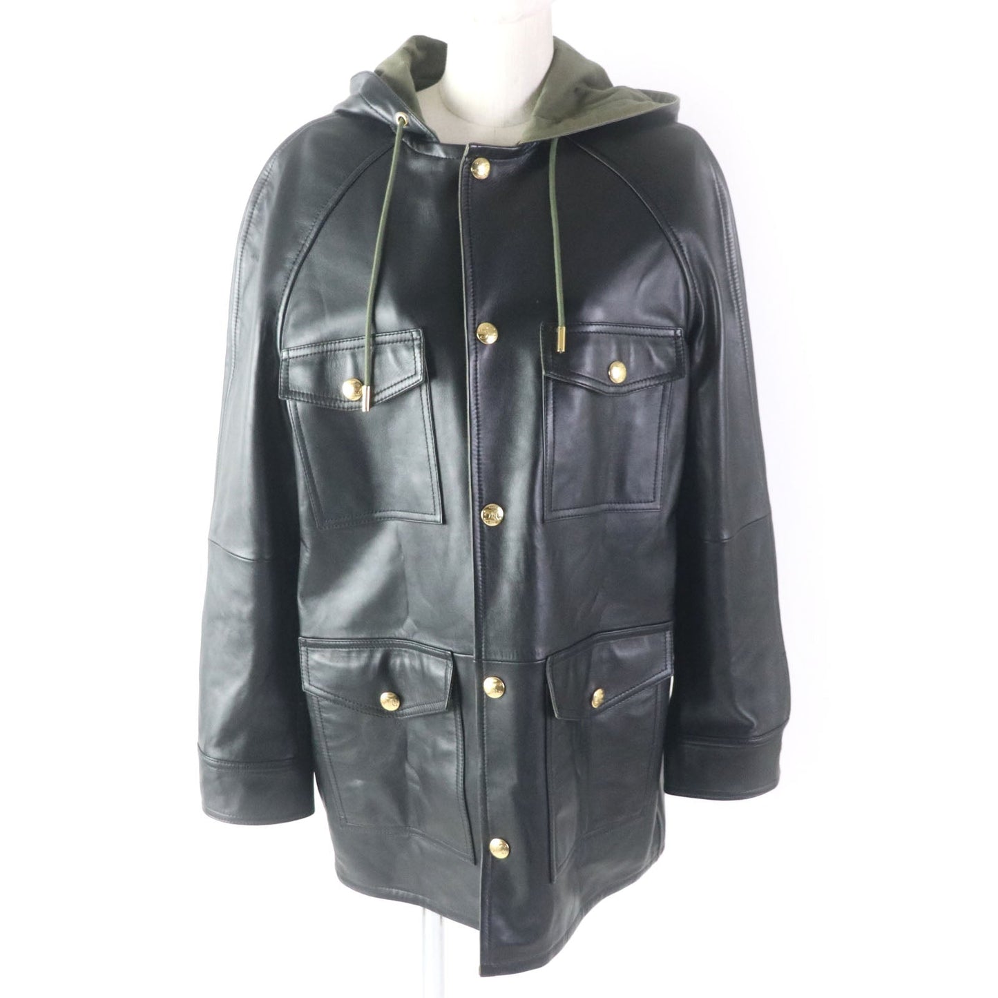CELINE Hoodie 2D493151T Lining: 100% cotton, Outer: Sheepskin black Women 34