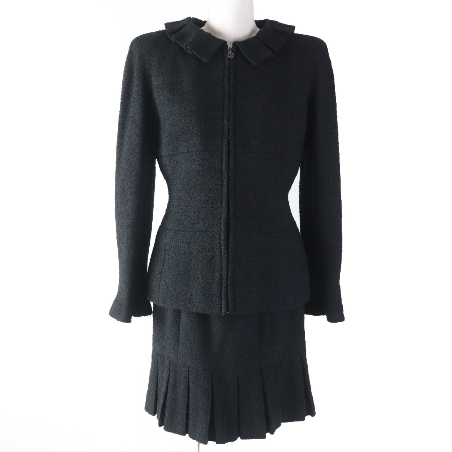 Chanel COCO Mark Tweed Jacket & Skirt Set Classic Flap Tote