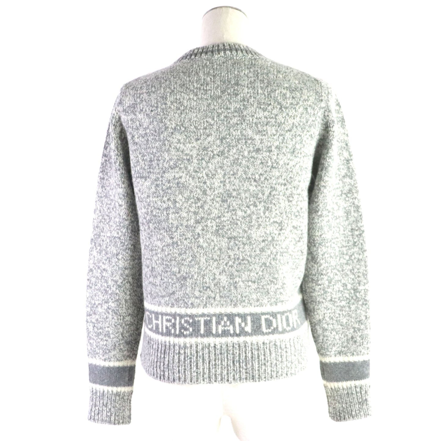 Christian Dior knit 054S01AM303 Outer material: 70% wool, Outer material: 30% cashmere gray Women 38