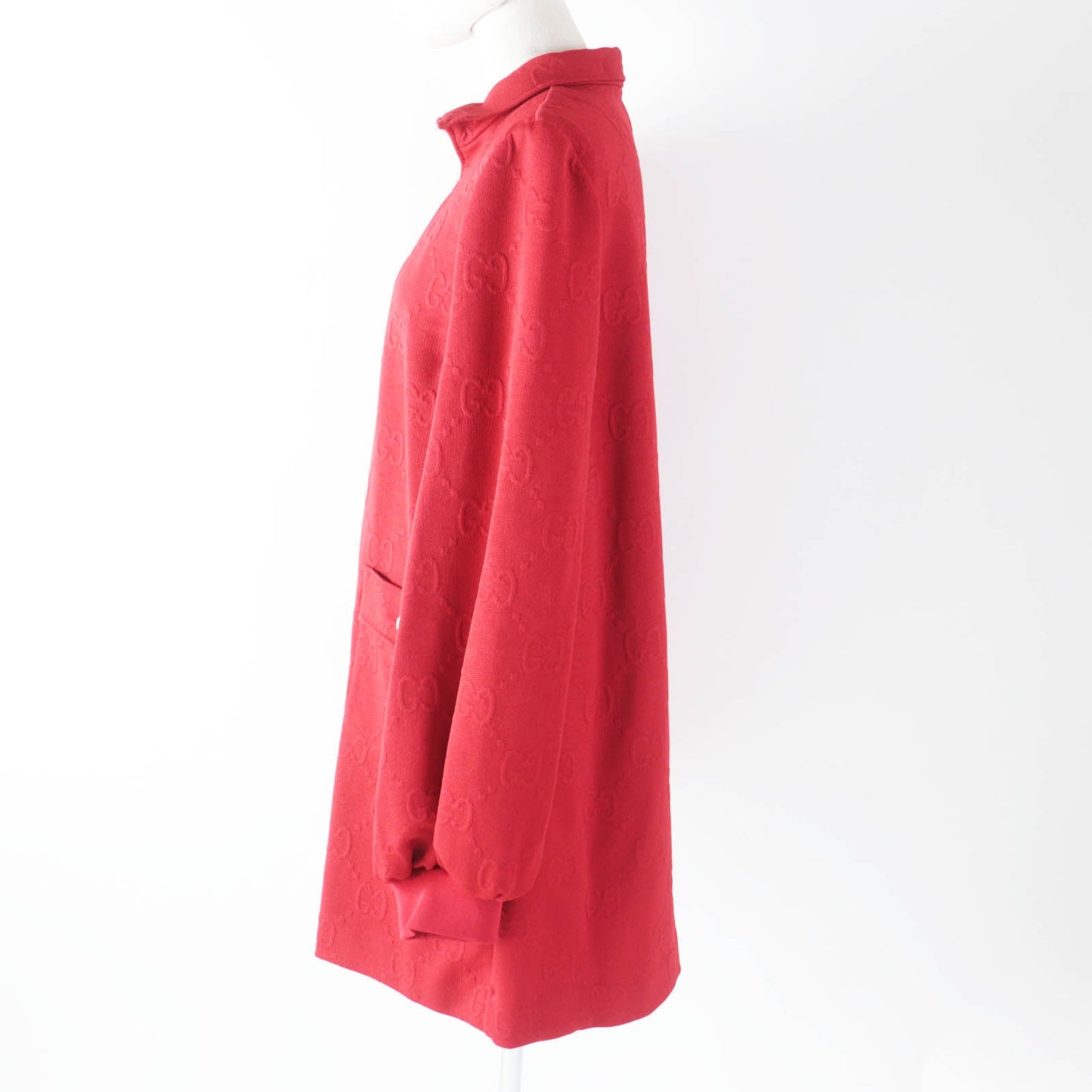 GUCCI one piece 653412 Main: 100% polyester, Trimming: 72% polyester, 25% nylon, 3% polyurethane Red Women M