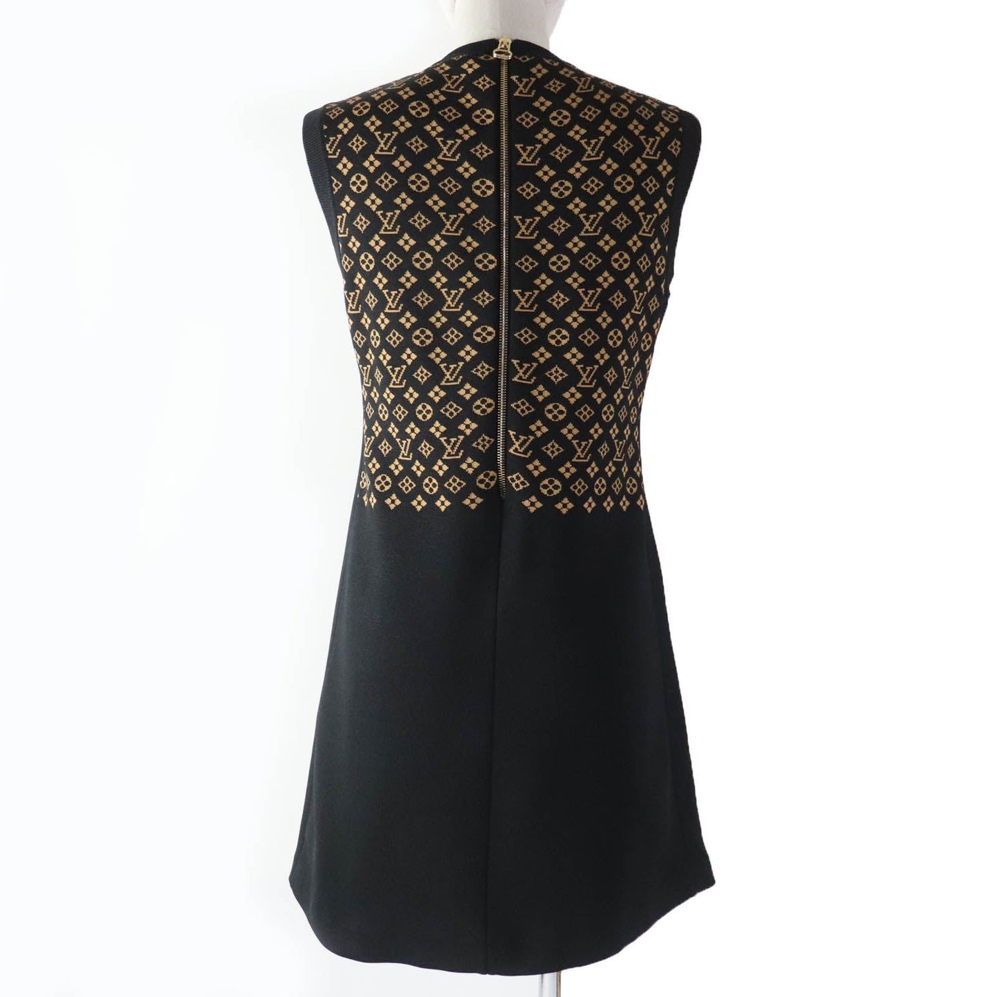LOUIS VUITTON one piece 1ABYKG Main: 62% silk, 36% nylon, 2% polyurethane Black brown Women XS