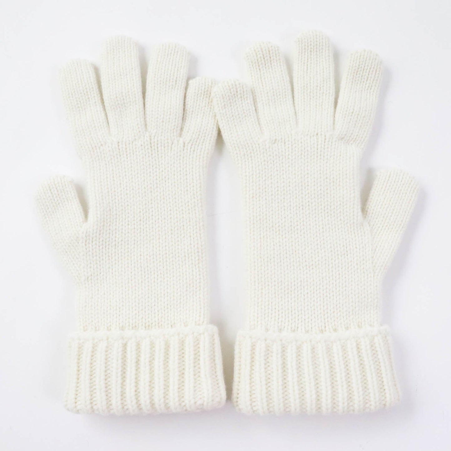 GUCCI gloves 788503 Main: 85% wool, Main: 15% cashmere, Part: leather Ivory Women M