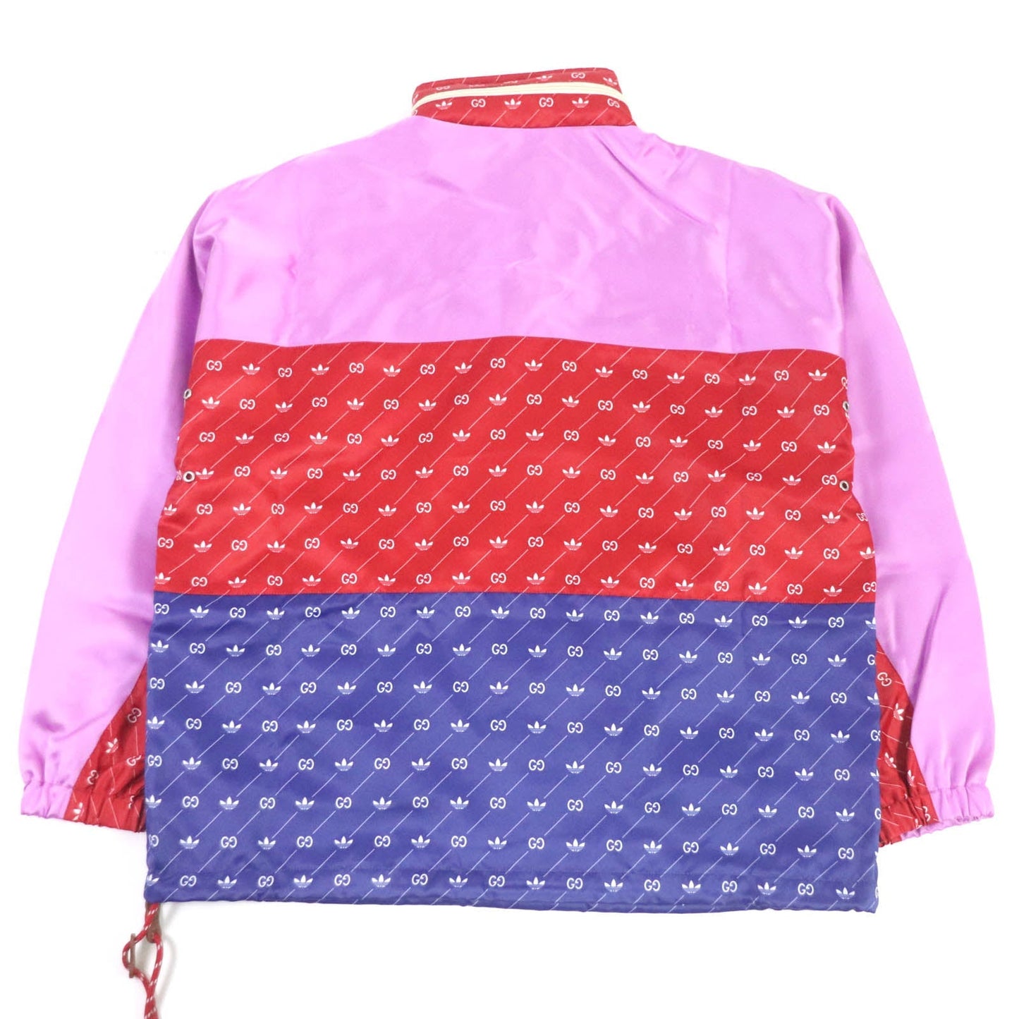 GUCCI Blouson 691429 Main: 100% acetate, Main2: 100% polyester, Main3: 100% nylon, Applique: 65% rayon, 35% cotton, Part: Cowhide multicolor mens 46