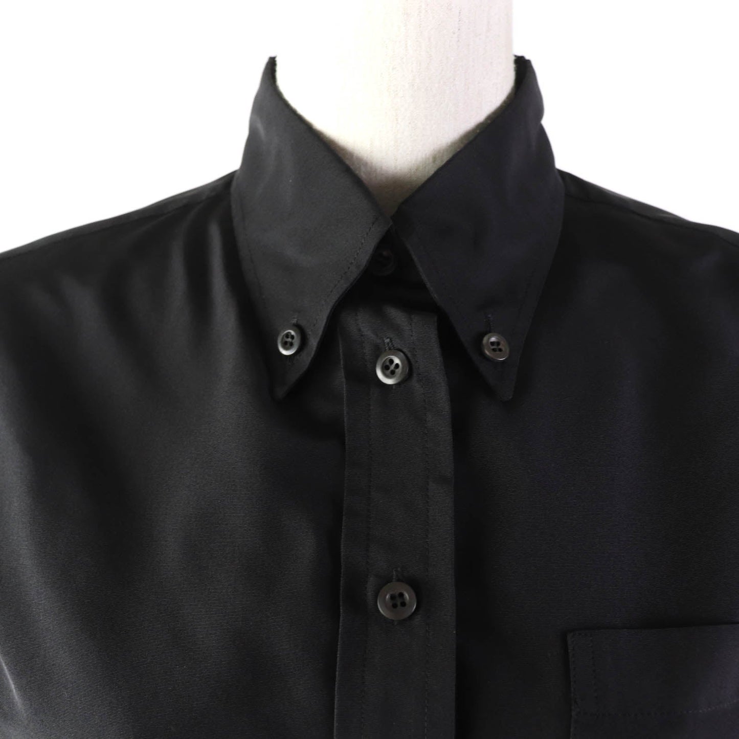 PRADA Long sleeve shirt APD1 Main: 100% silk black Women 38S