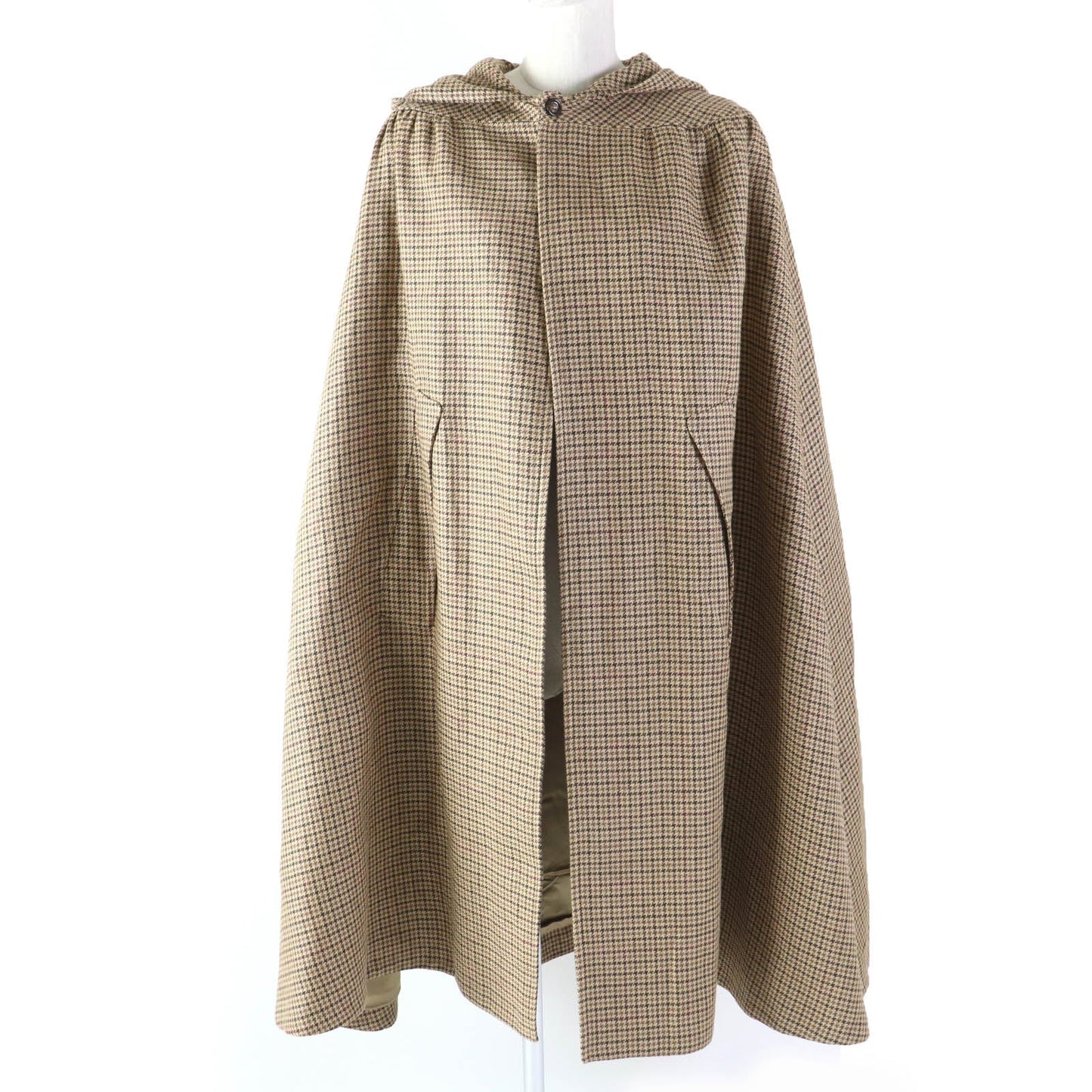 CELINE poncho 2M374408I Main: 100% linen, lining: 54% cupra, lining: 46% rayon Brown type Women 36