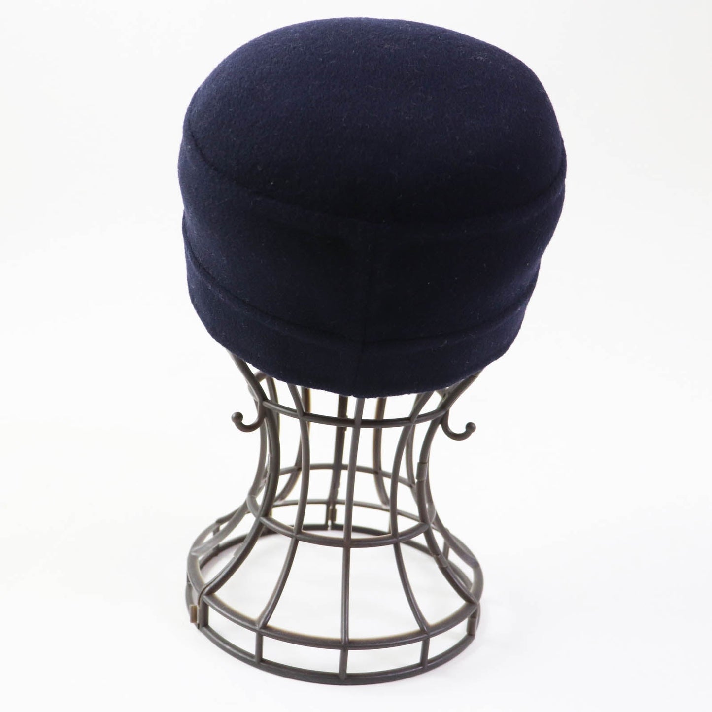 Christian Dior cap 21DCH918I100 Outer: 99% wool, Outer: 1% silk, Lining: 99% wool, Lining: 1% silk Dark navy Women 57