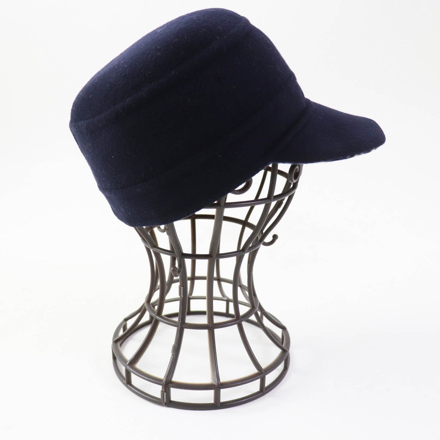 Christian Dior cap 21DCH918I100 Outer: 99% wool, Outer: 1% silk, Lining: 99% wool, Lining: 1% silk Dark navy Women 57