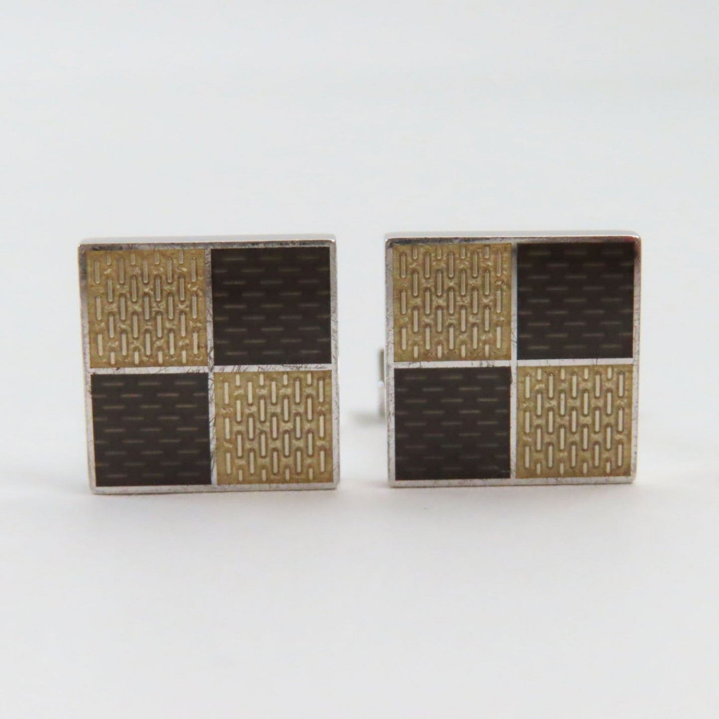 LOUIS VUITTON cuffs Mainï¿½FAG925 Silver Brown type Boutong de Manchette mens