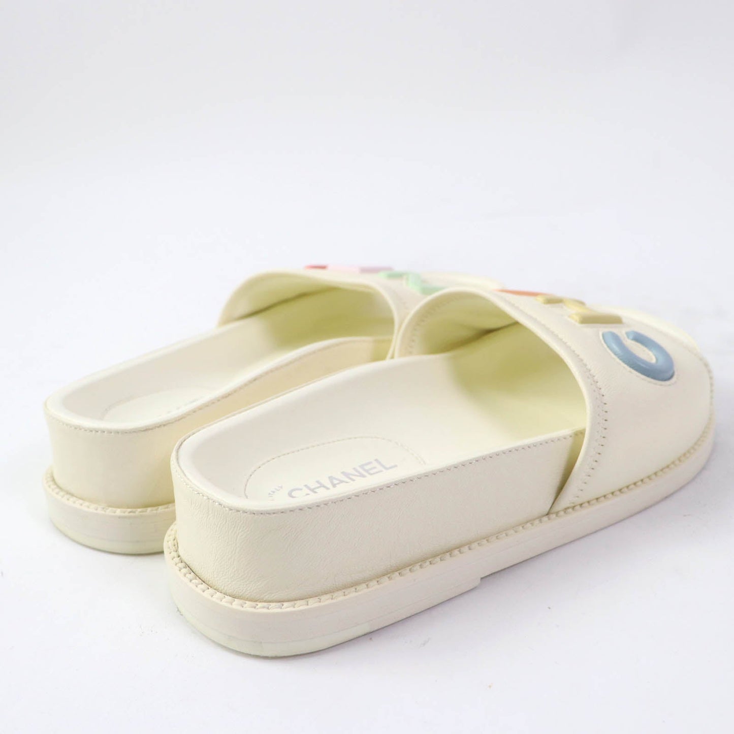 CHANEL Sandals G38933 Main: Leather Ivory Women 35