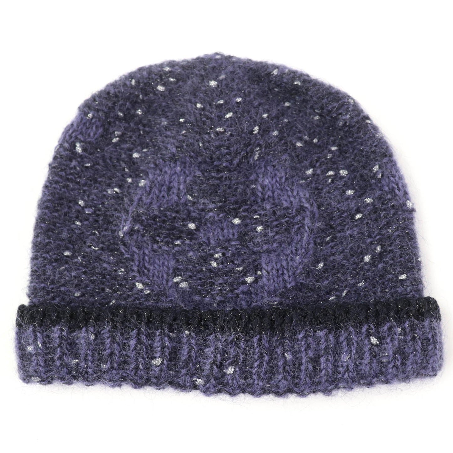 LOUIS VUITTON Knit cap Main: Polyamide (nylon) 39%, Main: Mohair 37%, Main: Acrylic 10%, Main: Wool 7%, Other 7% Purple type Women