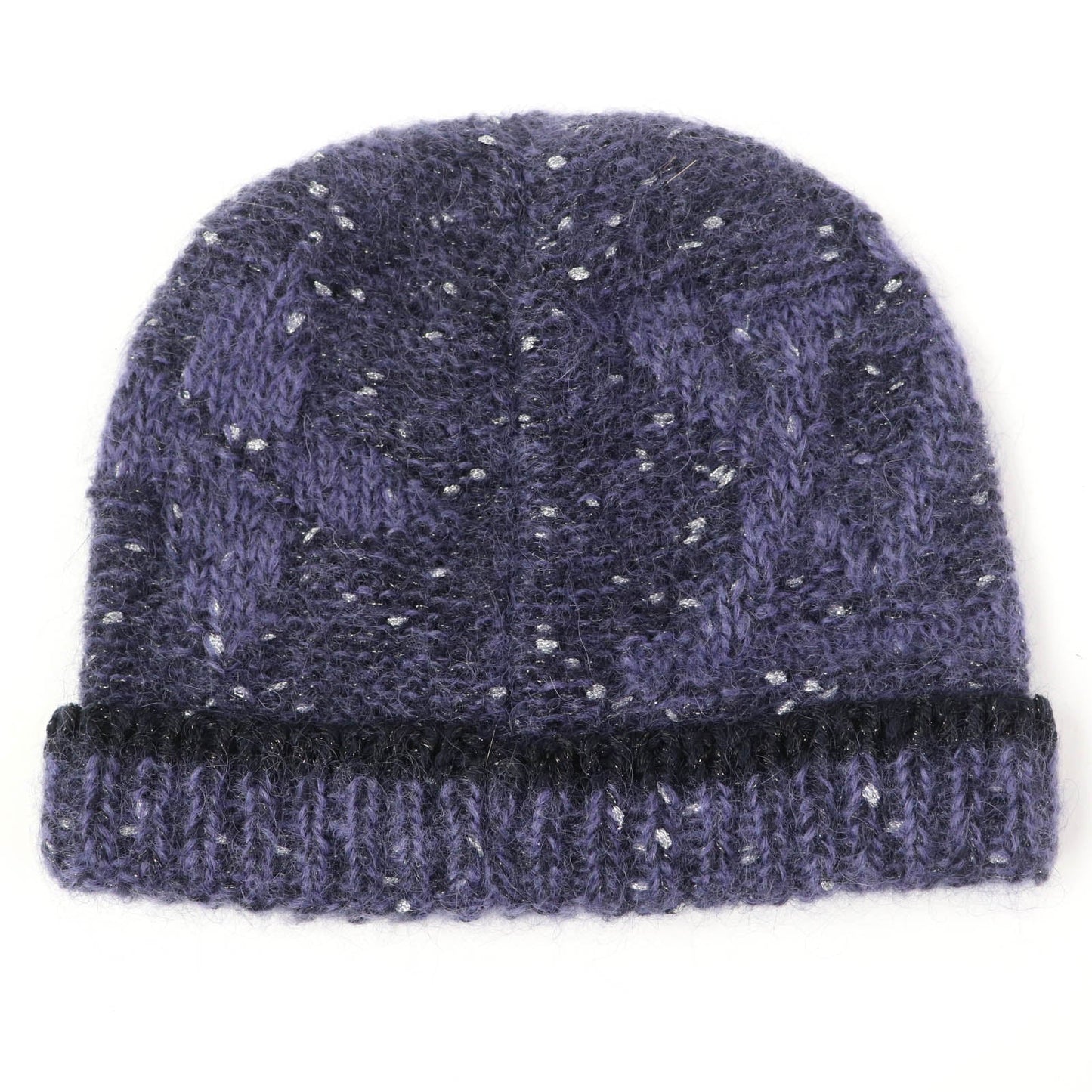 LOUIS VUITTON Knit cap Main: Polyamide (nylon) 39%, Main: Mohair 37%, Main: Acrylic 10%, Main: Wool 7%, Other 7% Purple type Women