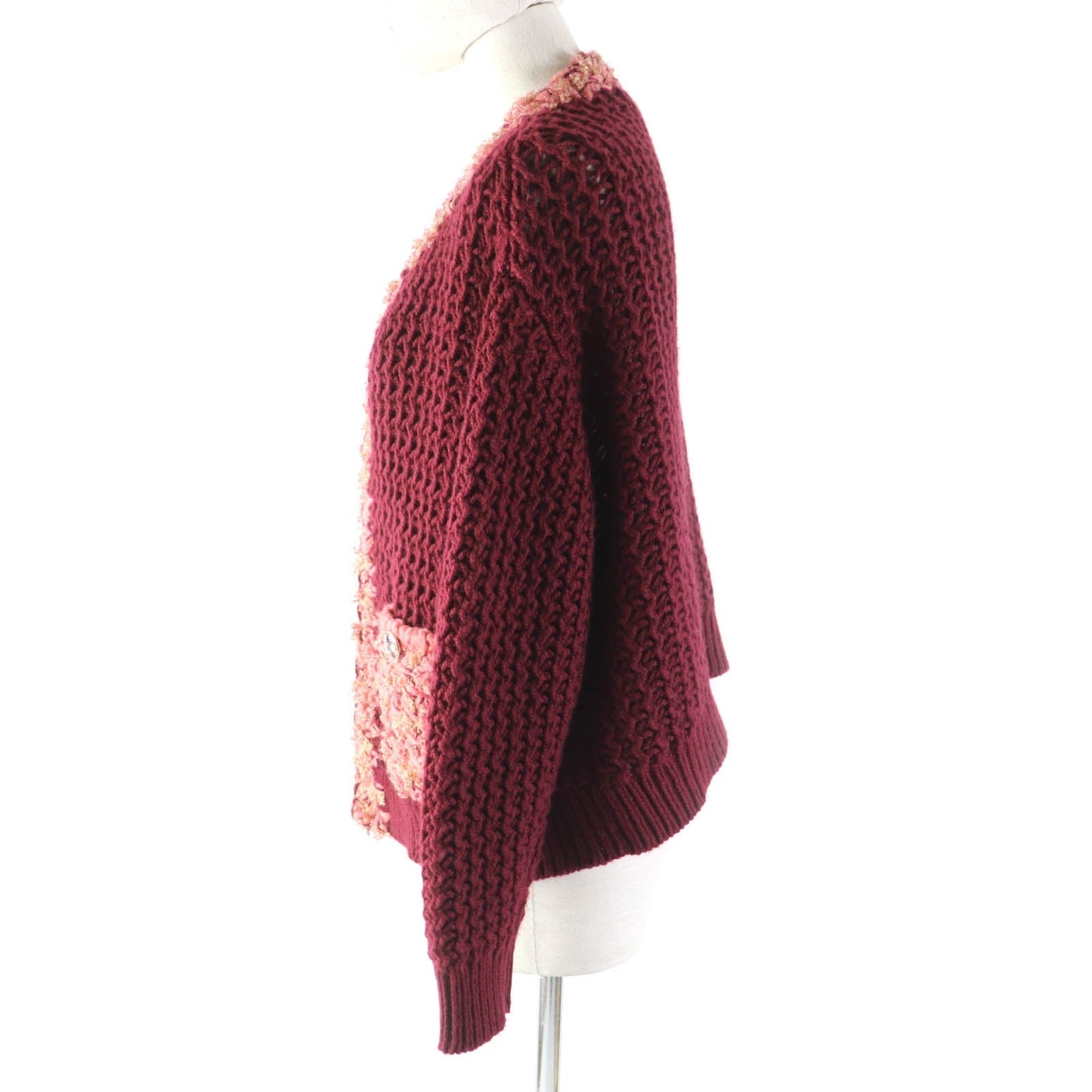 Chanel Cashmere Wool COCO Mark Knit Cardigan Classic Flap Tote