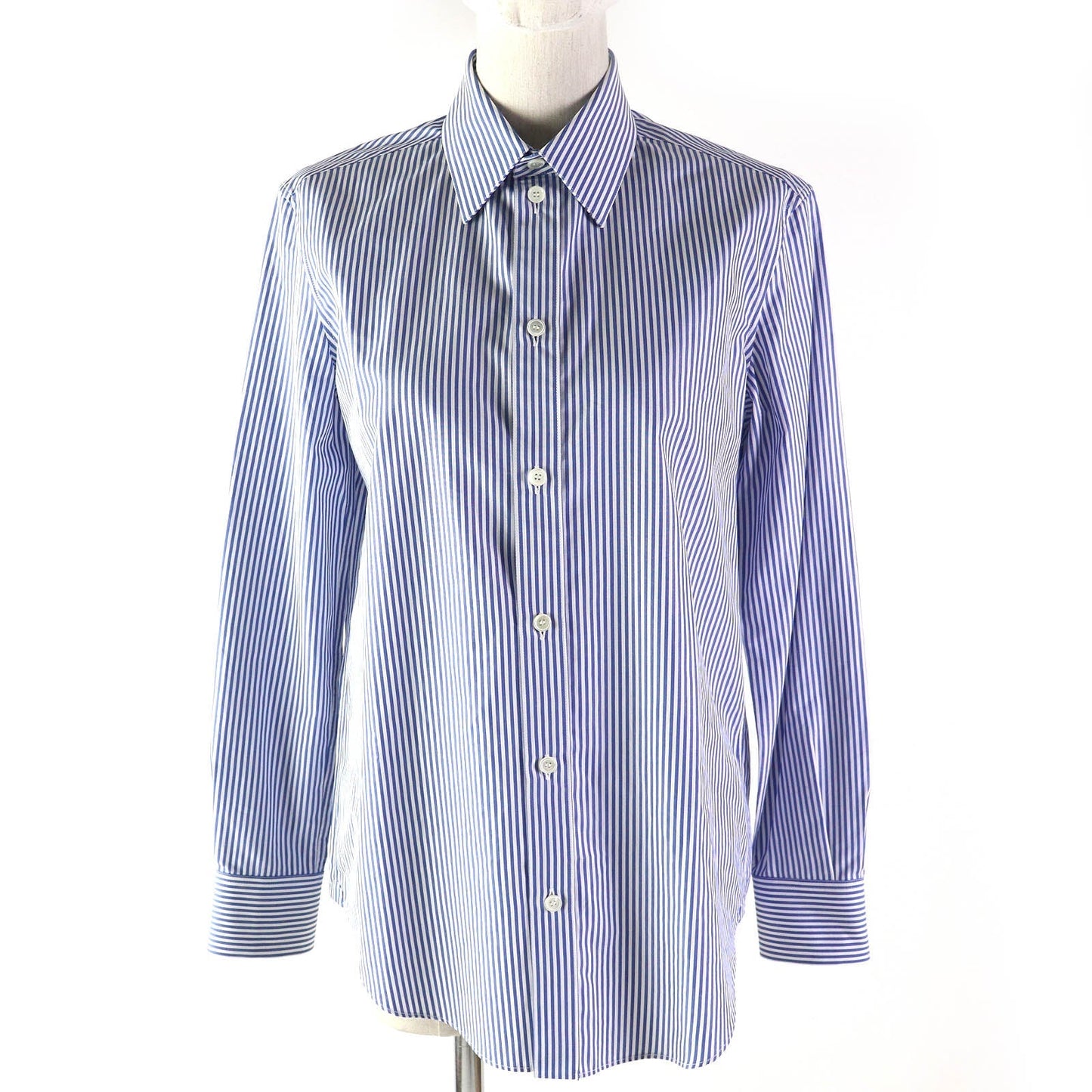 CELINE Long sleeve shirt 2C009037F Main: 100% cotton Blue white Women 36
