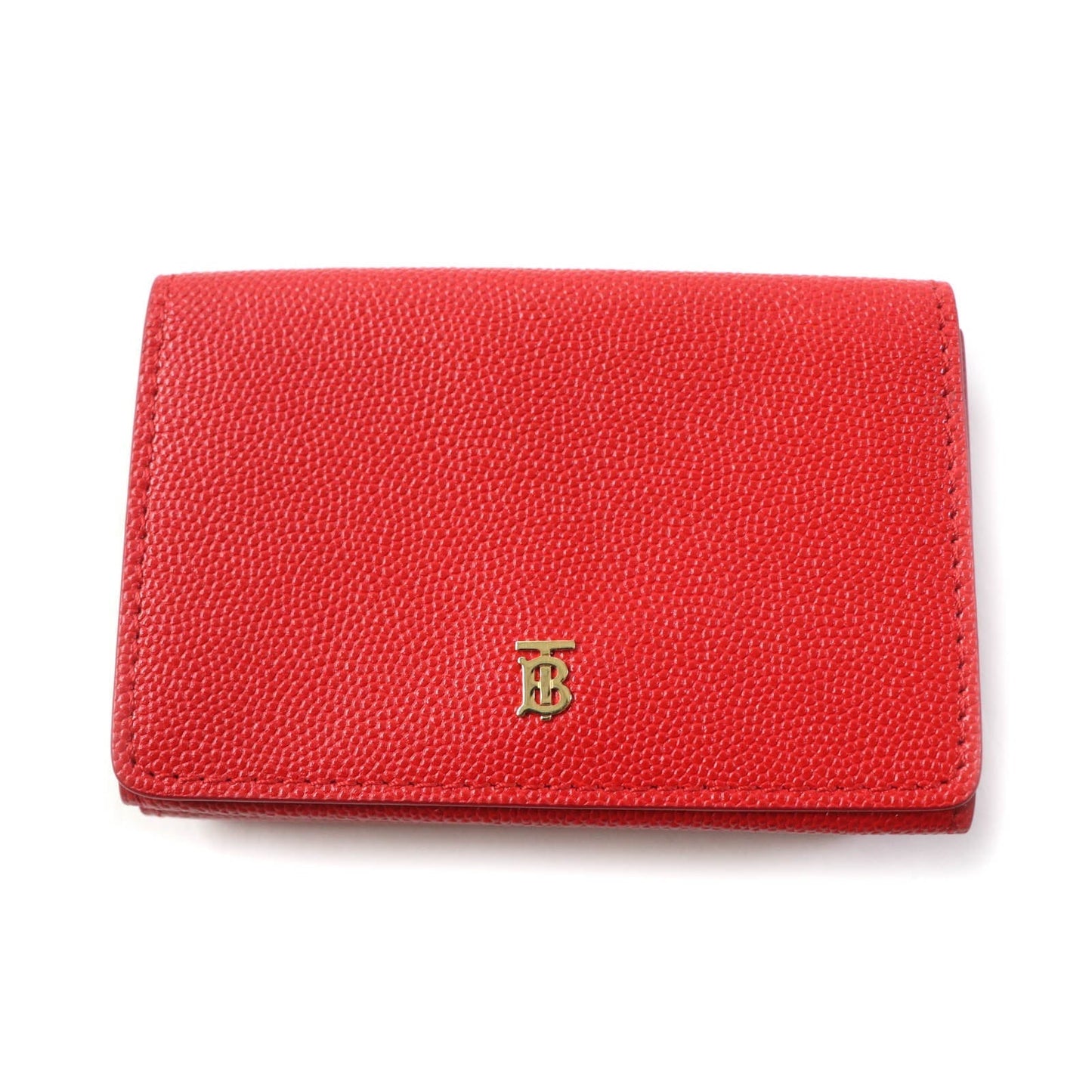 BURBERRY Tri-fold wallet Main: Leather Red Women