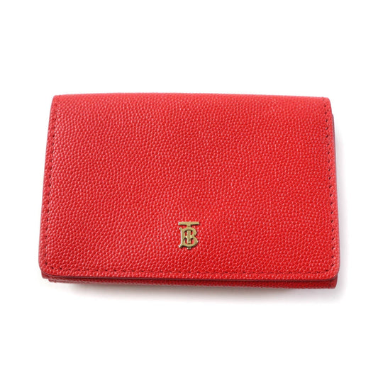 BURBERRY Tri-fold wallet Main: Leather Red Women