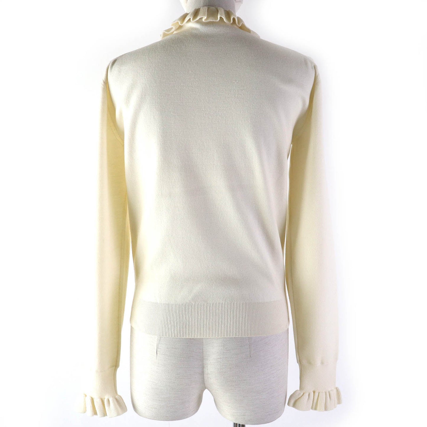LOUIS VUITTON knit Outer material: 90% wool, Outer material: 8% polyester, Outer material: 1% polyamide (nylon), Outer material: 1% polyurethane Ivory Women XS