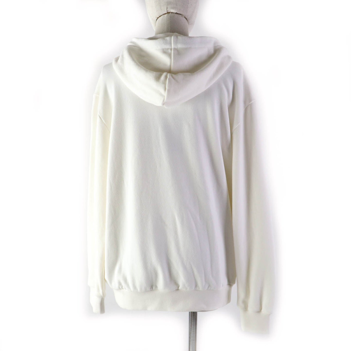 LOUIS VUITTON Hoodie Main: 100% cotton, part: 50% cotton, part: 20% polyester, part: 15% polyurethane, part: 10% nylon, part: 5% inorganic fiber white Women S
