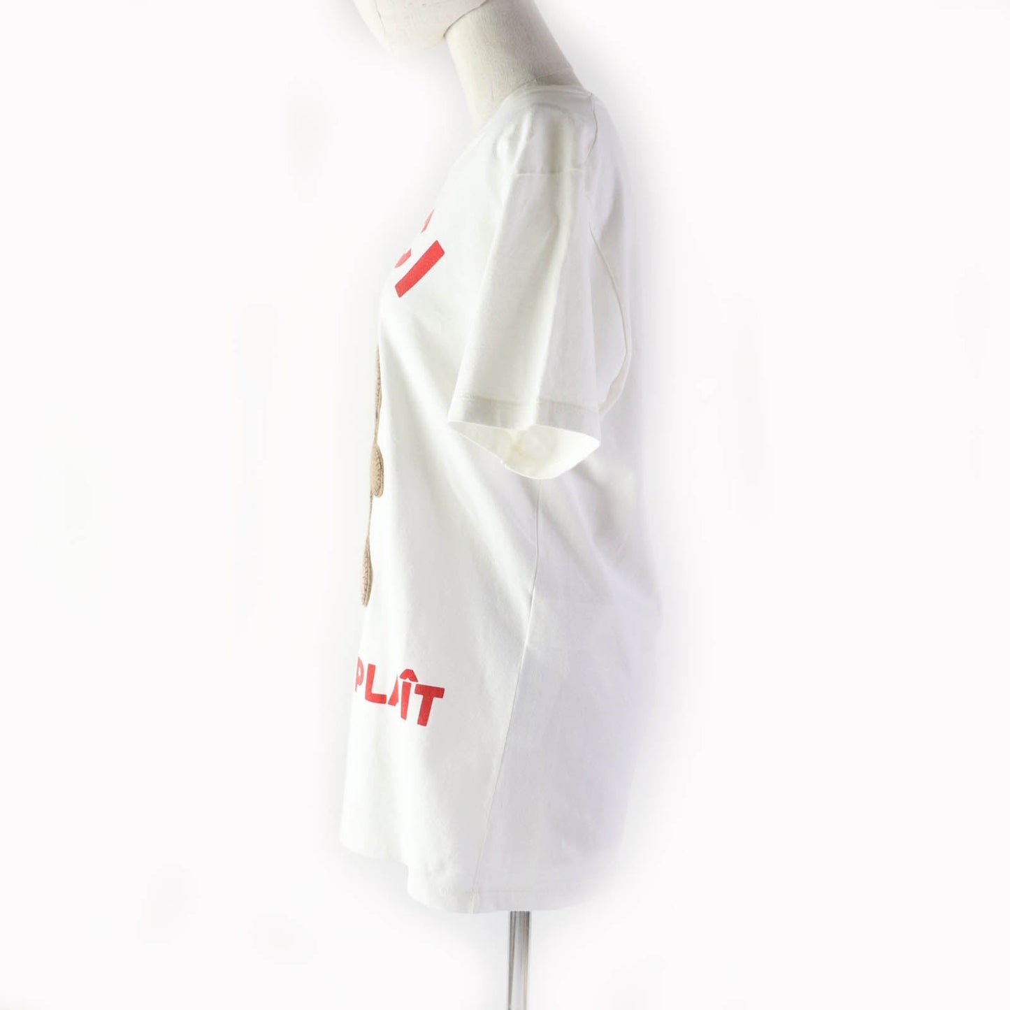 GUCCI Short sleeve T-shirt 717422 XJFNE Main: 100% cotton, part: 51% acrylic, part: 49% wool white Women XS