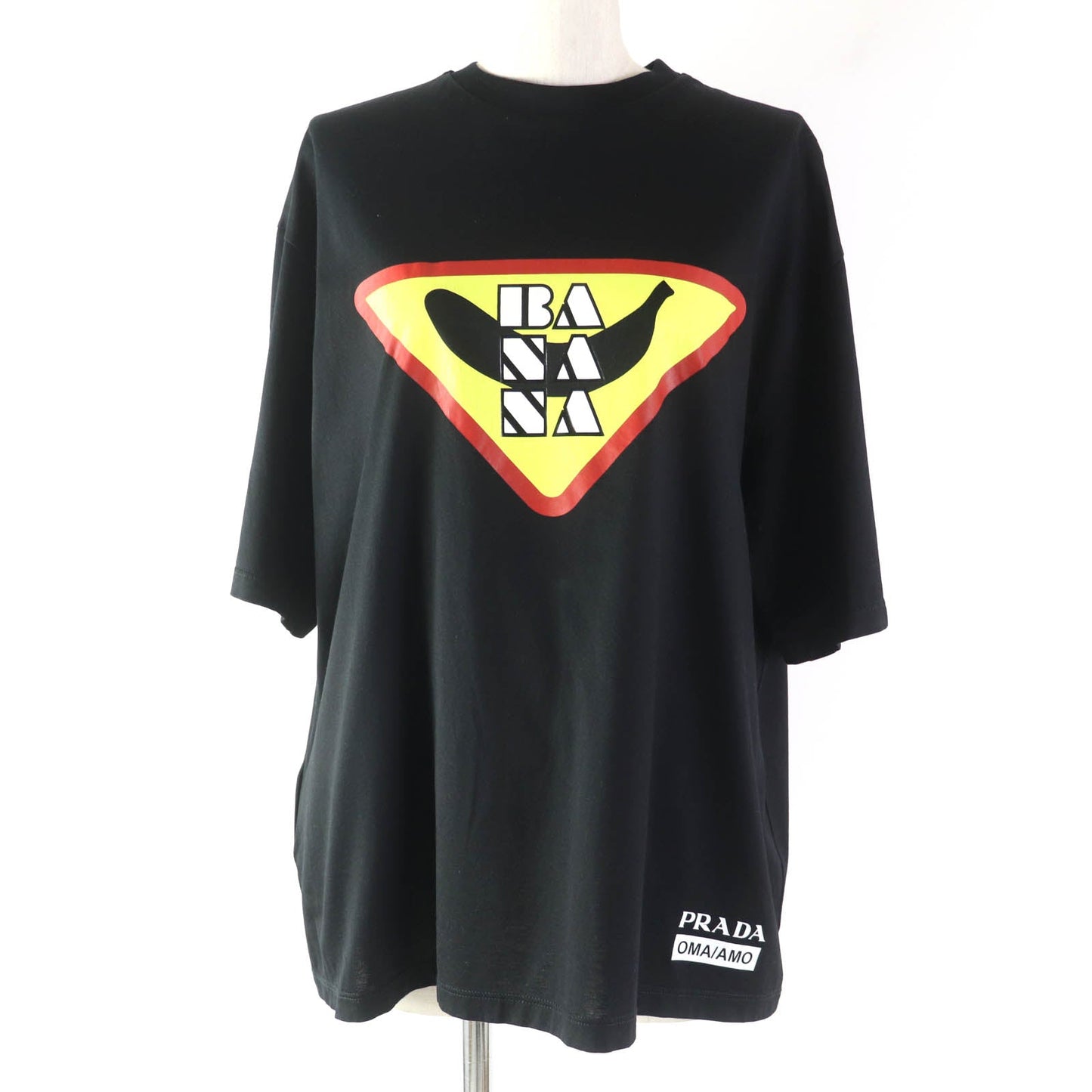 PRADA Short sleeve T-shirt 35976 Main: 100% cotton black Banana Collection Women S