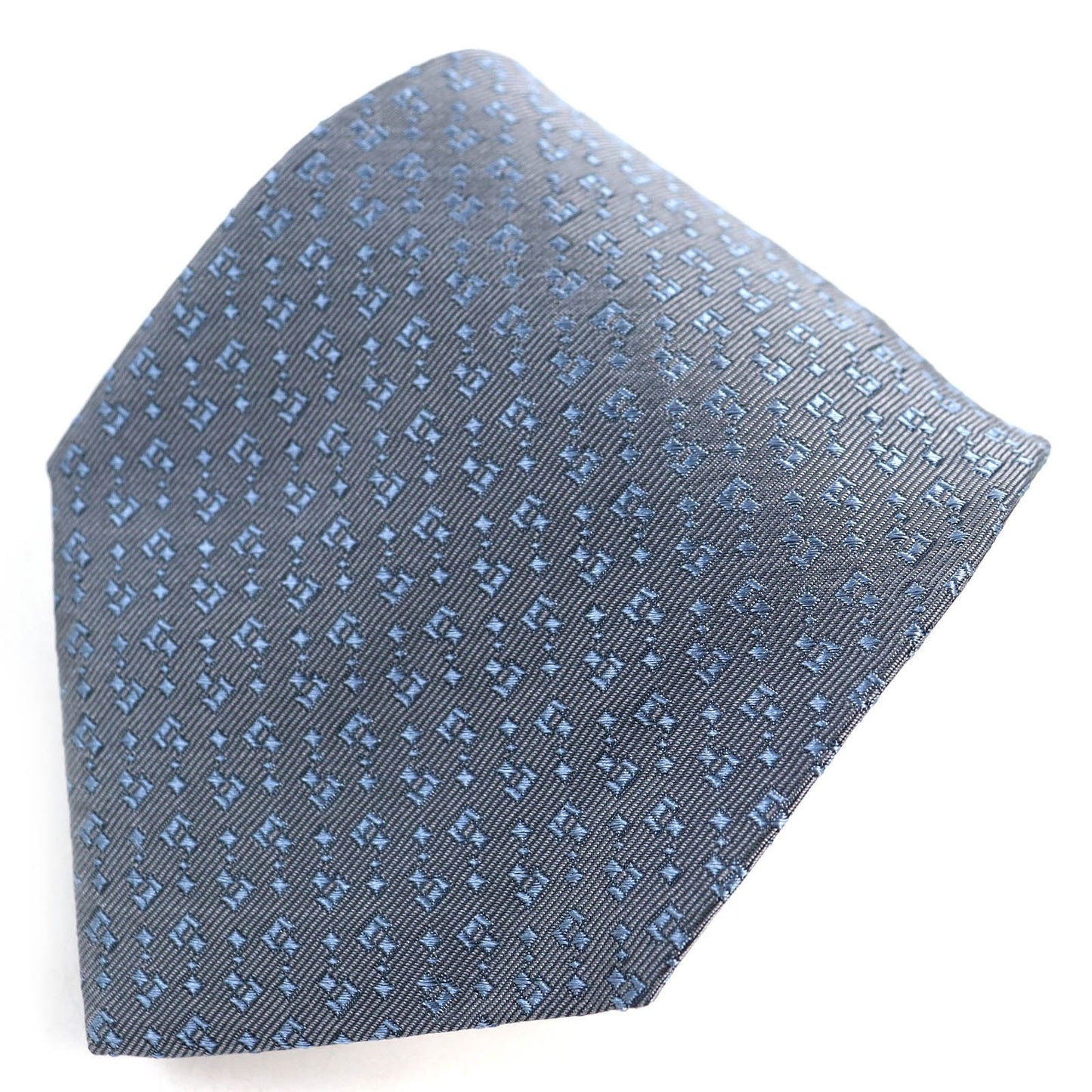 GUCCI tie Main: 100% silk Gray Blue mens