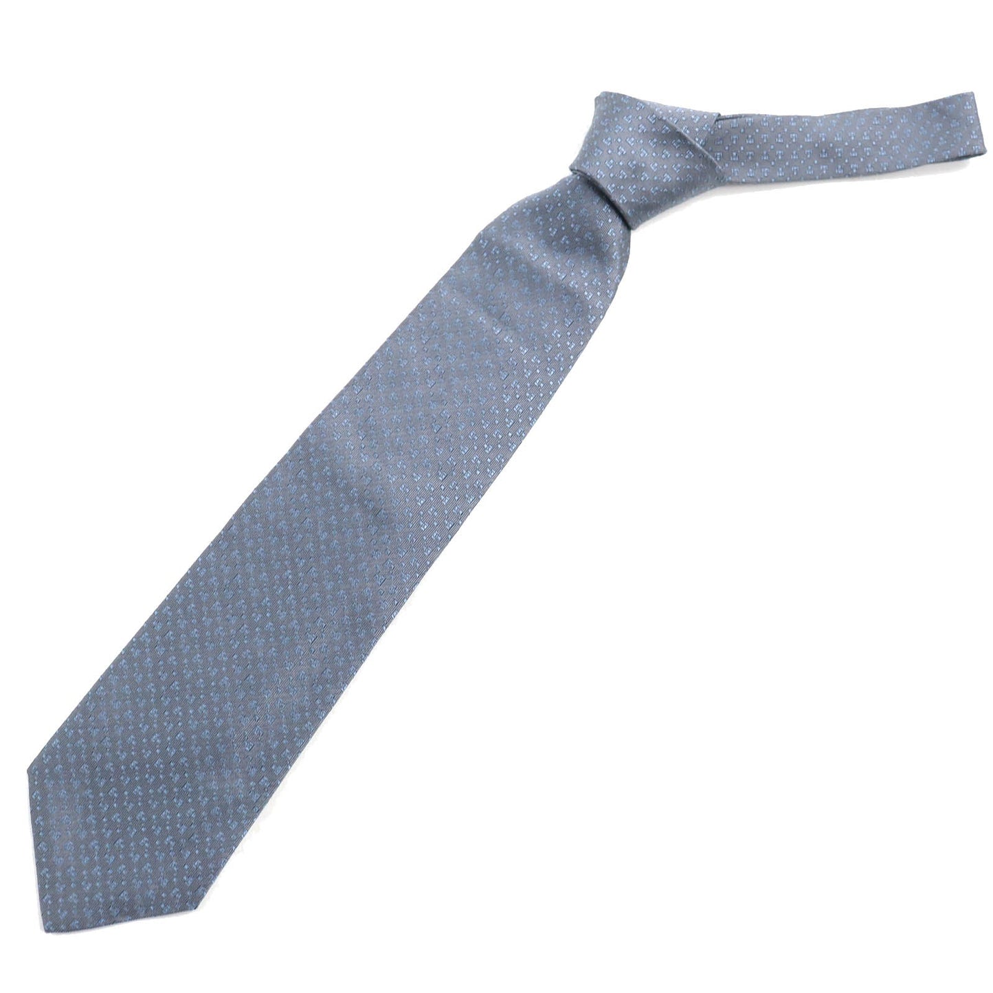 GUCCI tie Main: 100% silk Gray Blue mens