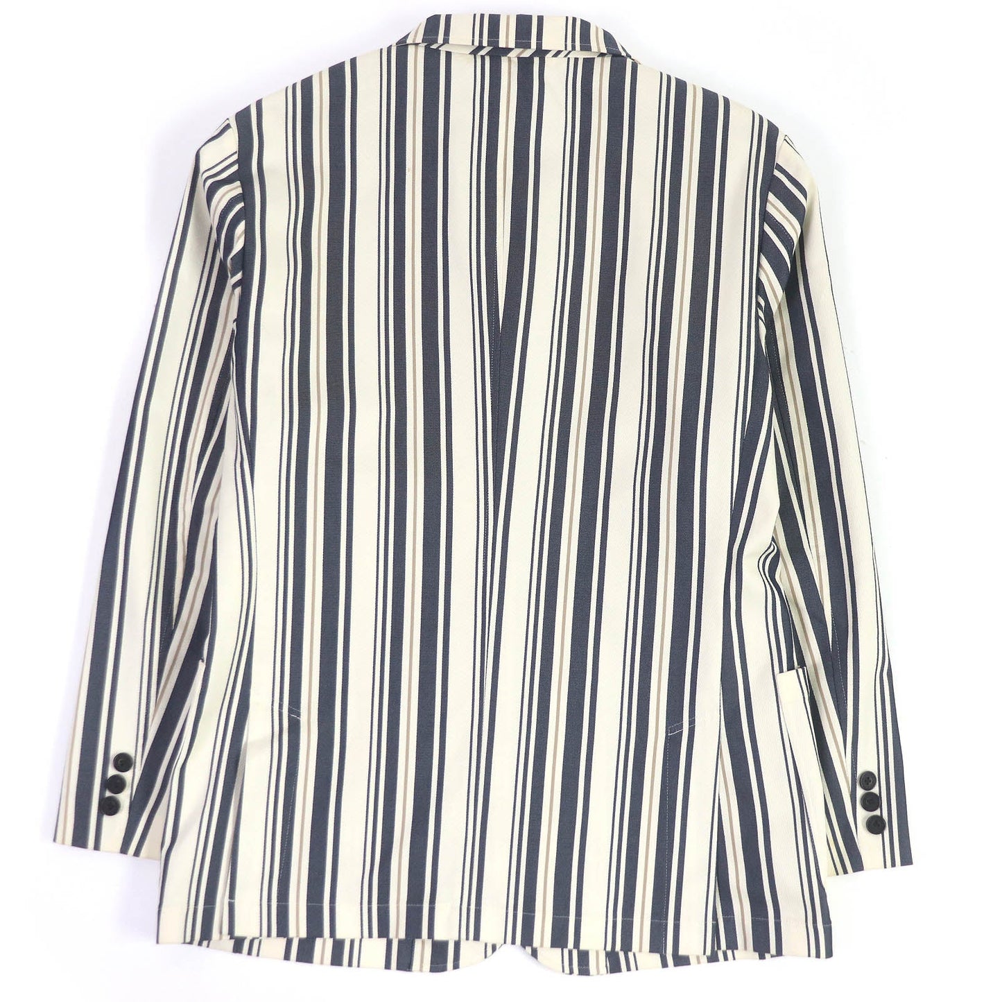 BURBERRY BLACK LABEL tailored jacket Outer: 70% cotton, Outer: 27% polyester, Outer: 3% polyurethane, Lining: cupra, Lining: polyester Ivorytype mens M
