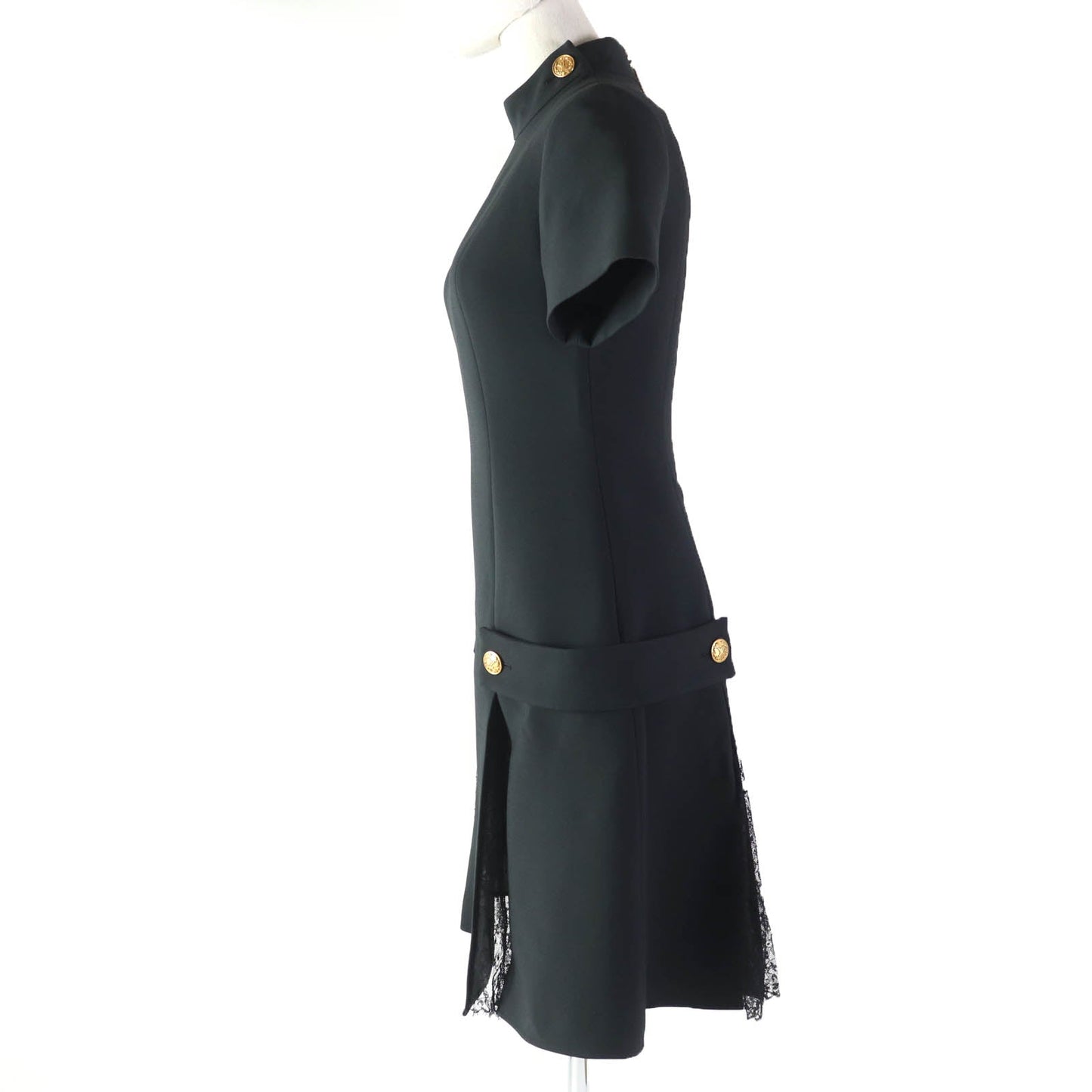 LOUIS VUITTON one piece Main: 68% wool, 29% silk, 2% nylon, 1% rayon, lining: 100% silk black Women 34