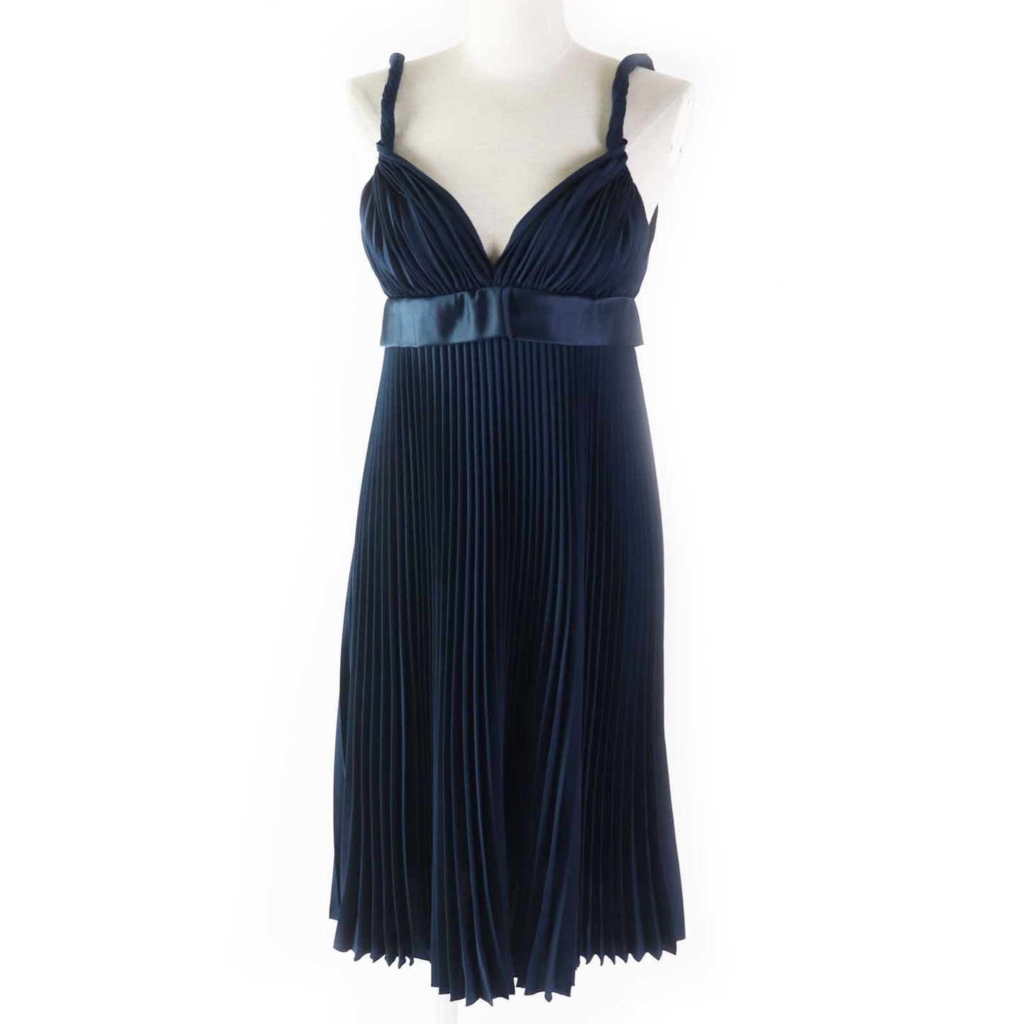 BURBERRY one piece 8038788 Outer: 100% polyester, part: 100% silk, part: 55% cotton, part: 45% viscose Navy Women 38