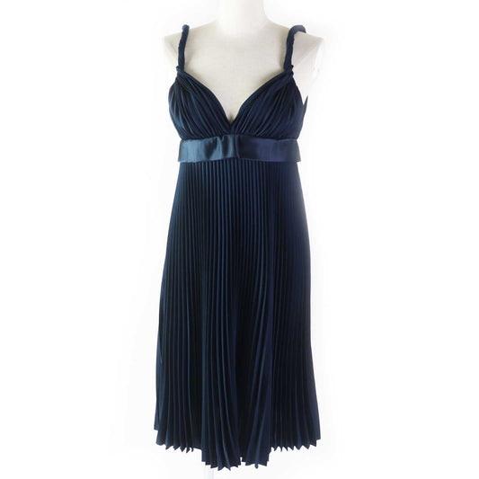 BURBERRY one piece 8038788 Outer: 100% polyester, part: 100% silk, part: 55% cotton, part: 45% viscose Navy Women 38