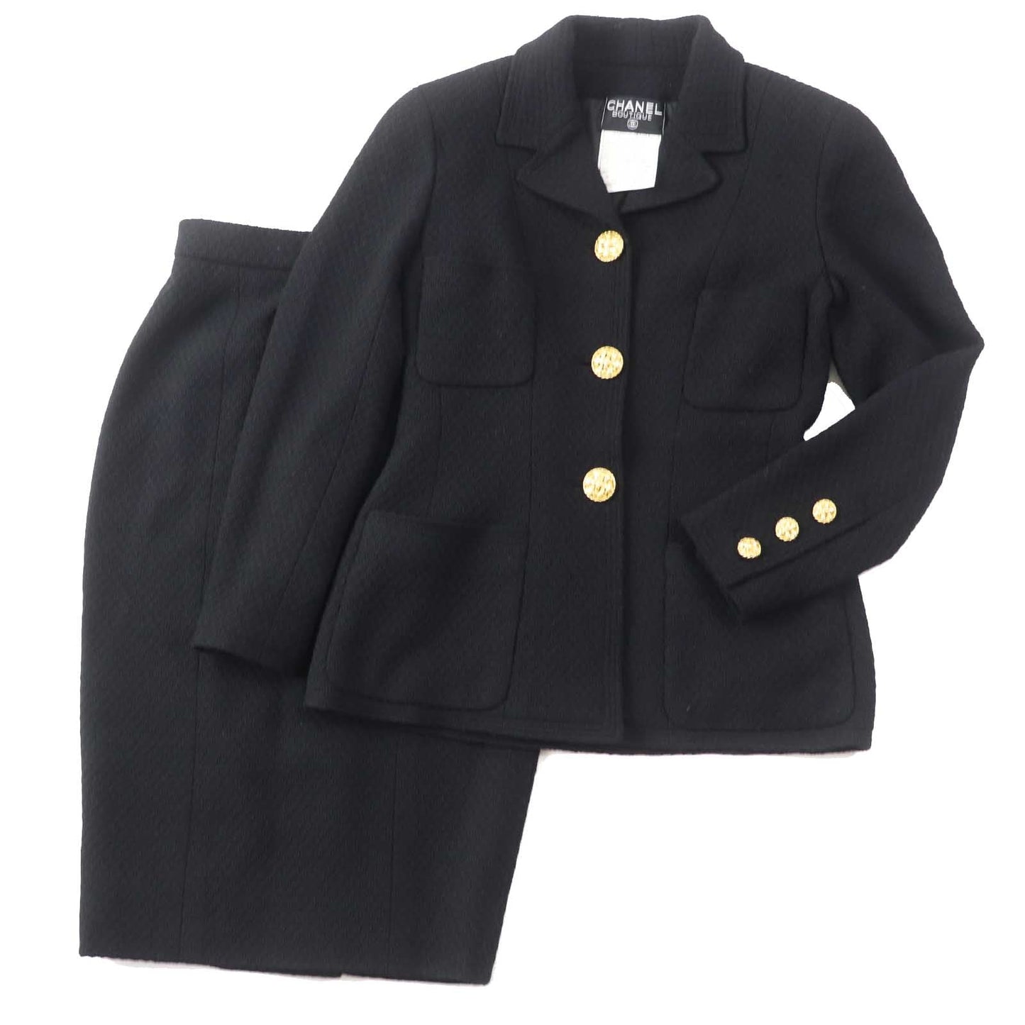 CHANEL setup 20506 Outer: 99% wool, 1% other Lining: 100% silk black Women 38