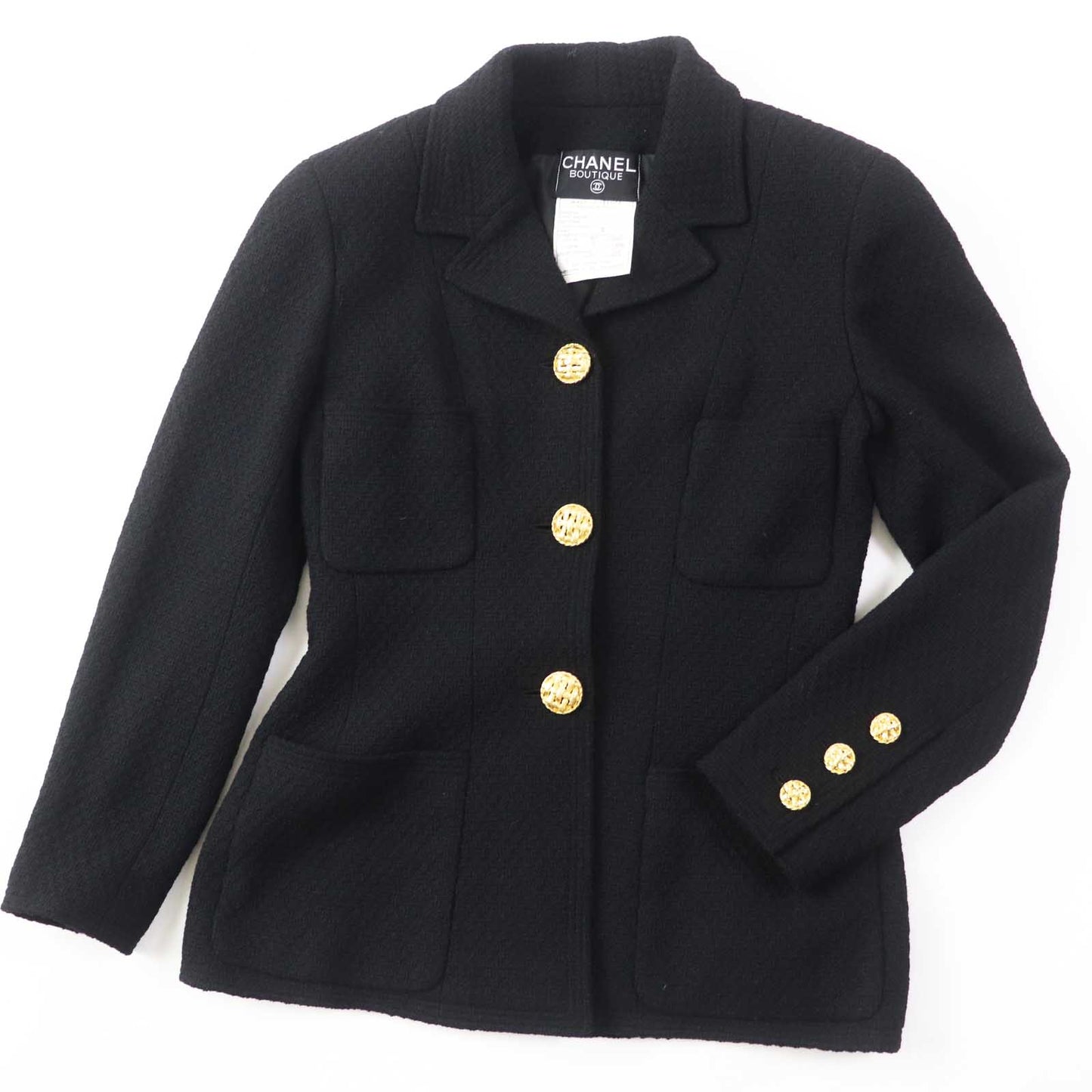 CHANEL setup 20506 Outer: 99% wool, 1% other Lining: 100% silk black Women 38