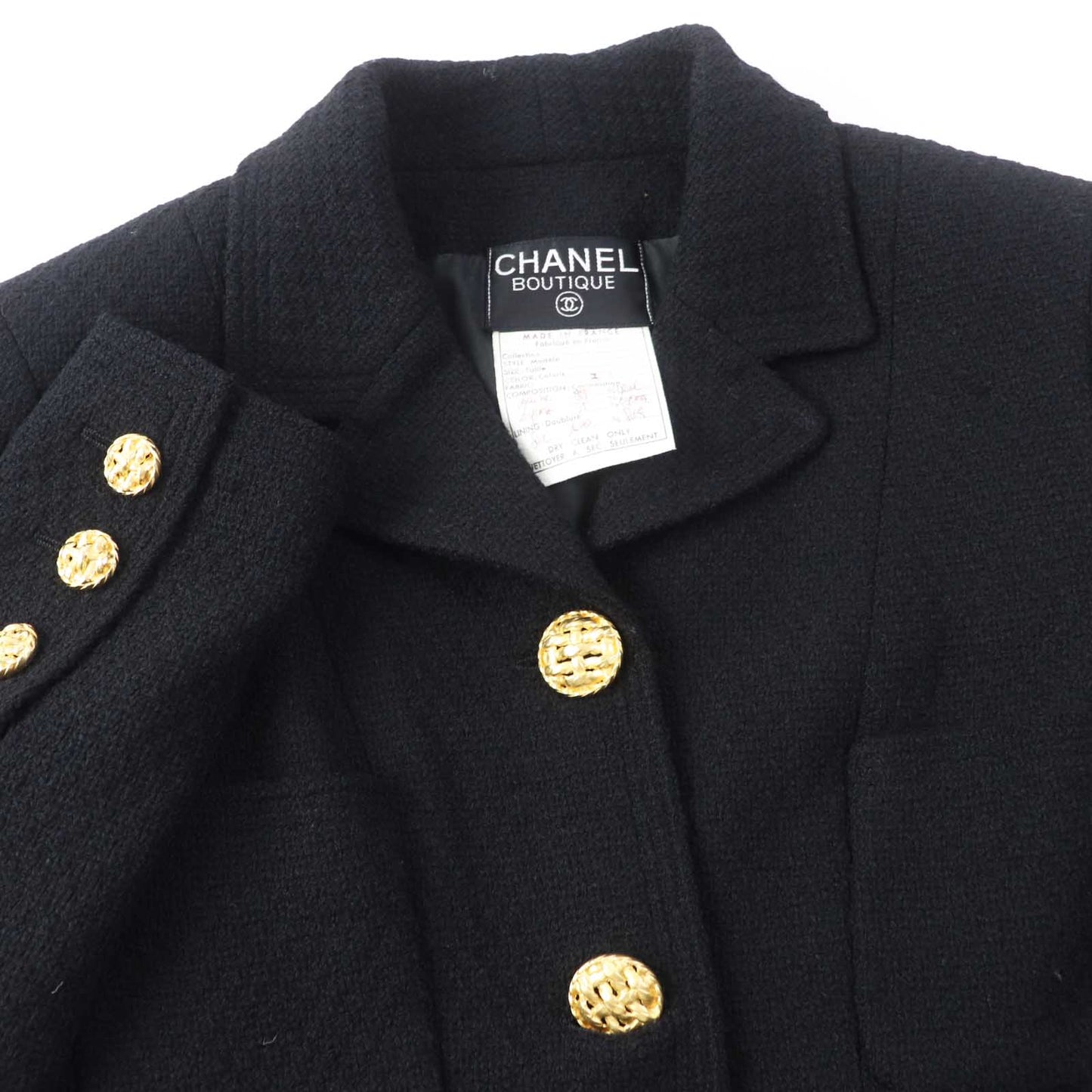 CHANEL setup 20506 Outer: 99% wool, 1% other Lining: 100% silk black Women 38