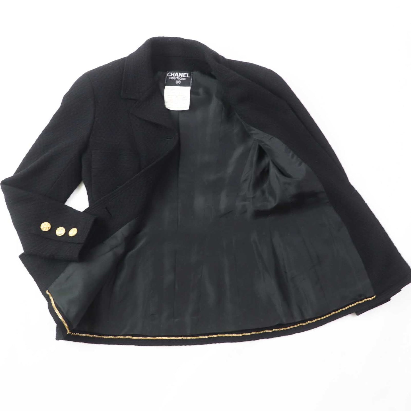 CHANEL setup 20506 Outer: 99% wool, 1% other Lining: 100% silk black Women 38