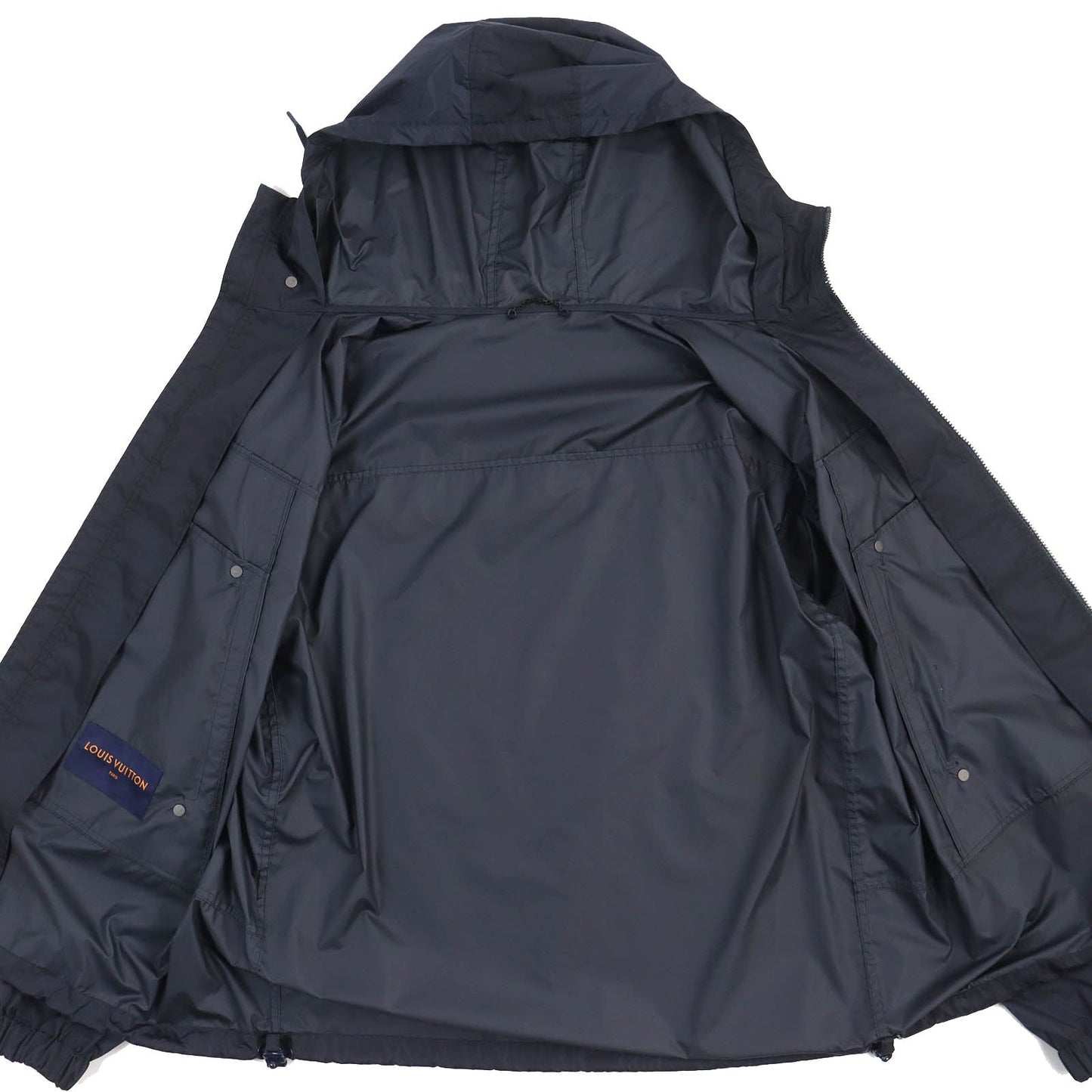 LOUIS VUITTON Jacket HHB51WNKJ Main: 88% polyamide (nylon), Main: 12% polyester, Leather part: cowhide Navy Staples Edition mens 52