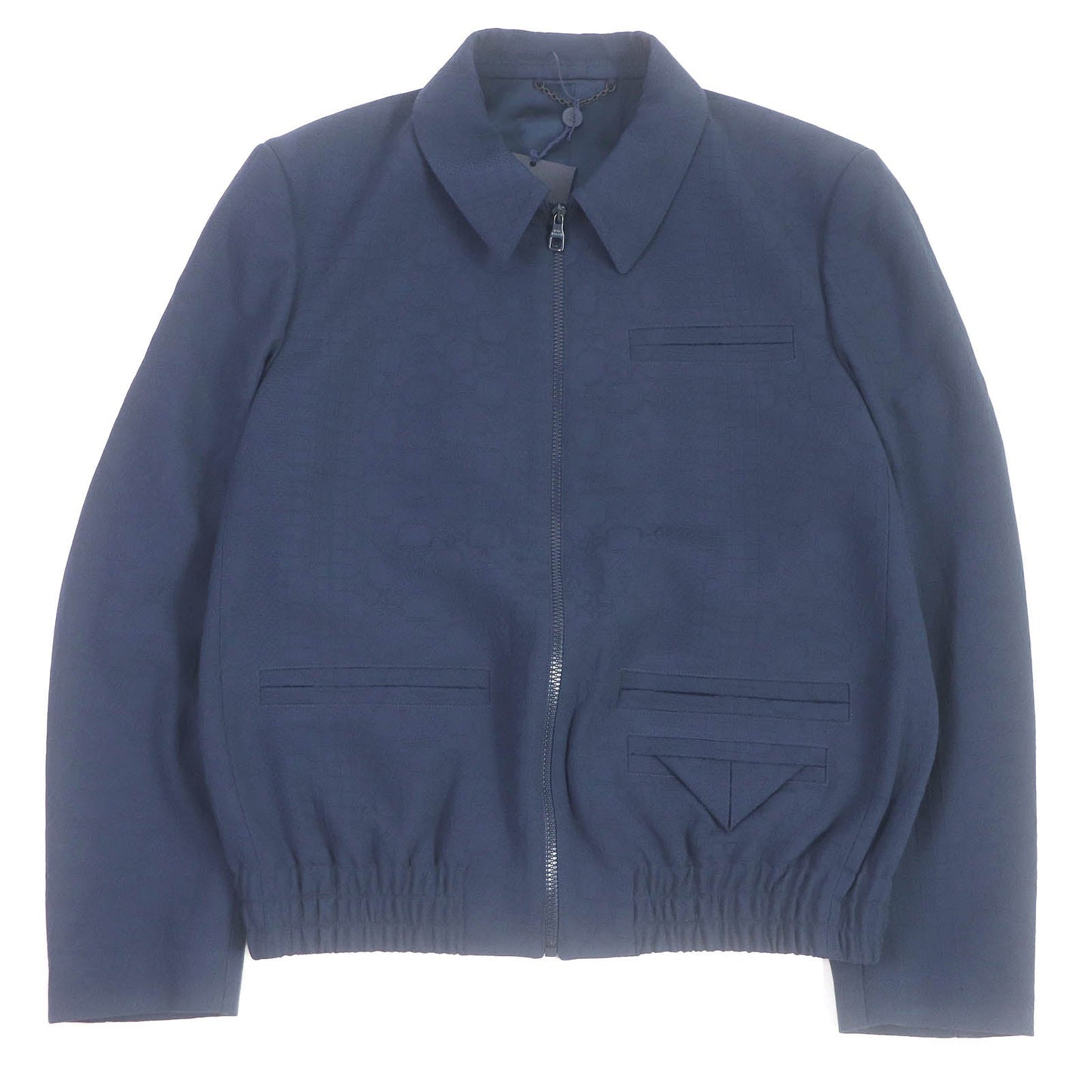 LOUIS VUITTON Blouson Outer: 100% wool, Lining: 35% acetate, Lining: 31% rayon, Lining: 24% cupra, Lining: 10% cotton Navy mens 50