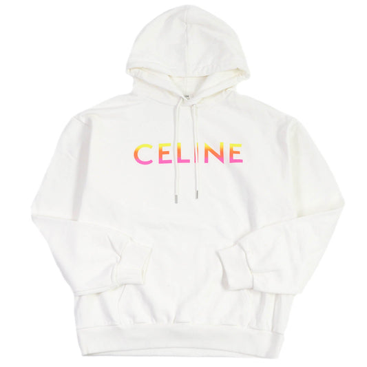 CELINE Hoodie 2Y753670Q Main: 100% cotton, part: 96% cotton, part: 4% polyurethane white mens XL