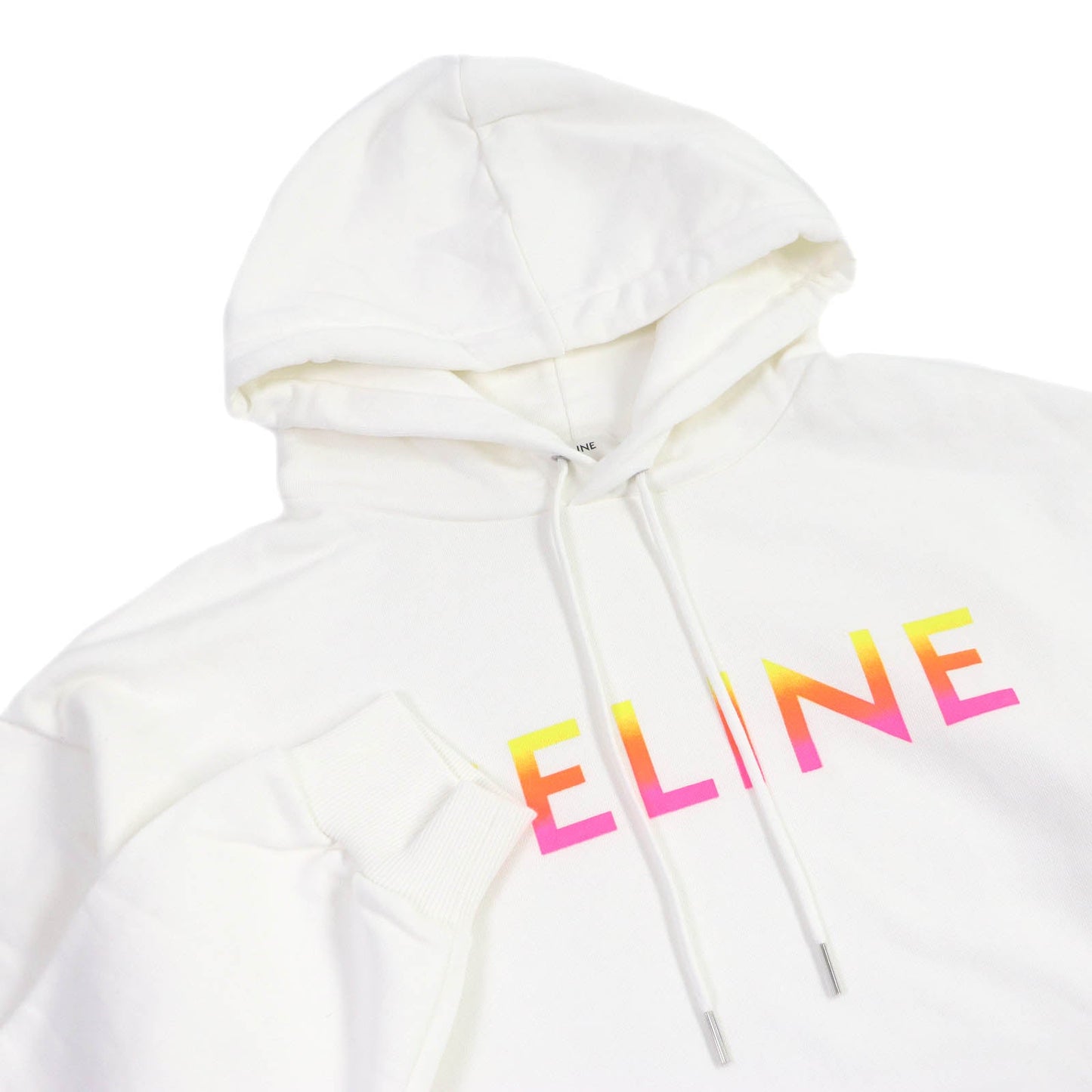CELINE Hoodie 2Y753670Q Main: 100% cotton, part: 96% cotton, part: 4% polyurethane white mens XL